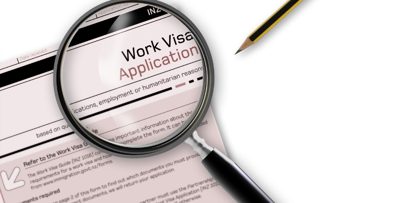 Pendaftaran visa kerja dengan syarat tertentu