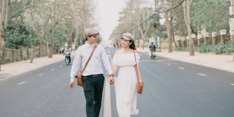 Ambil foto prewedding di ruang publik agar lebih hemat