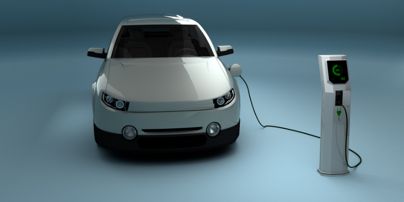Ilustrasi keuntungan mobil listrik pada tenaganya menggunakan listrik