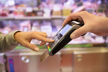 pay by credit card at store
