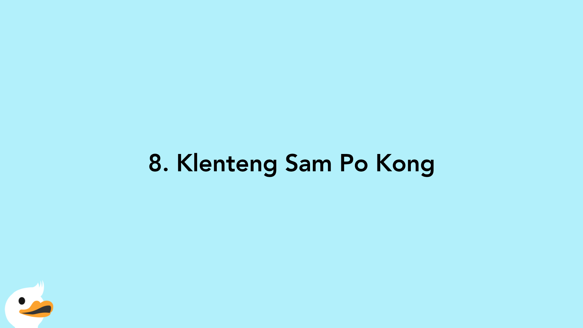 8. Klenteng Sam Po Kong