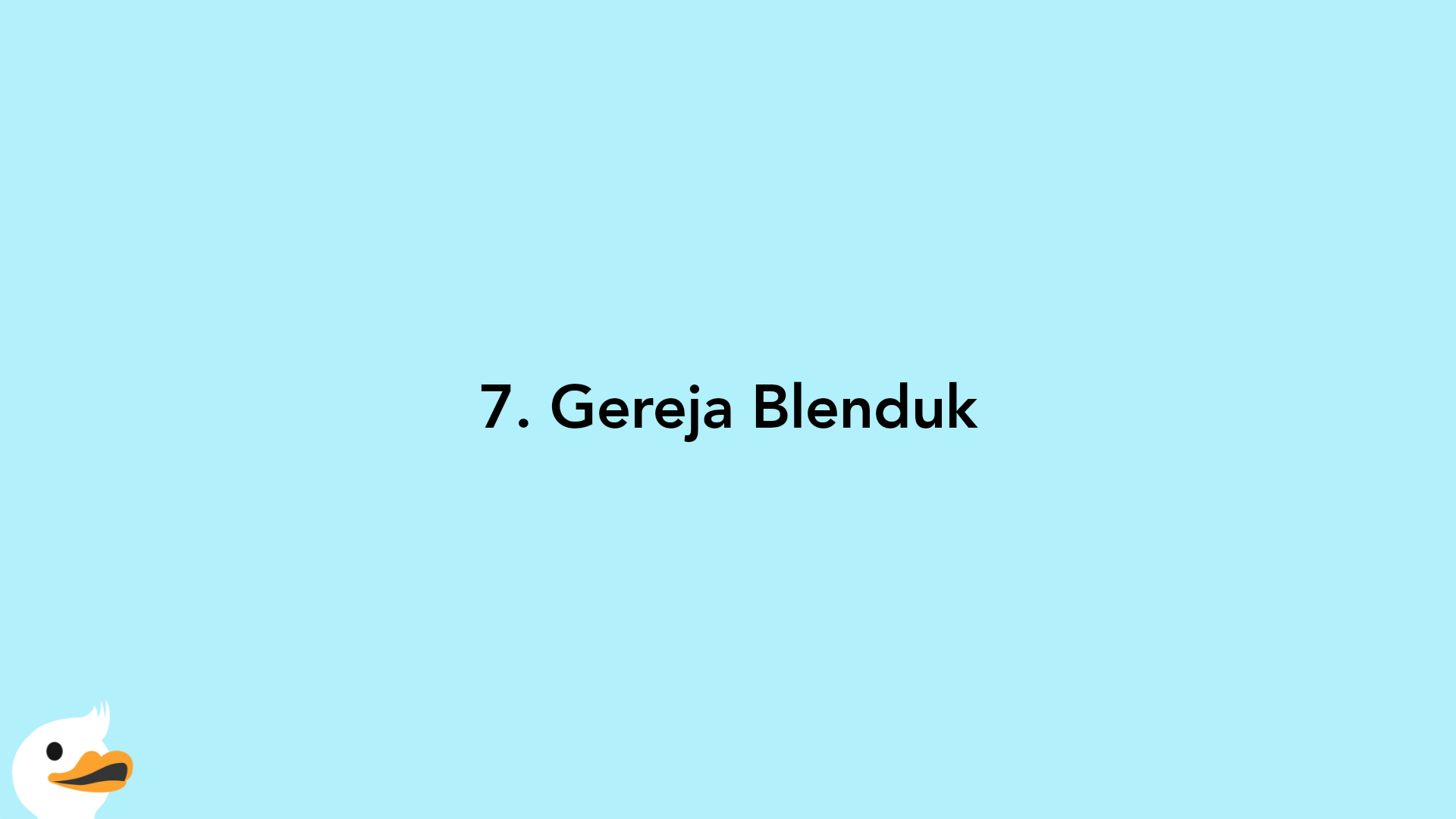 7. Gereja Blenduk