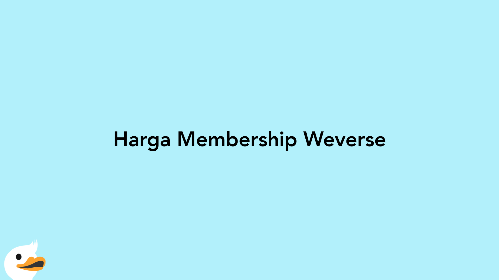 Harga Membership Weverse