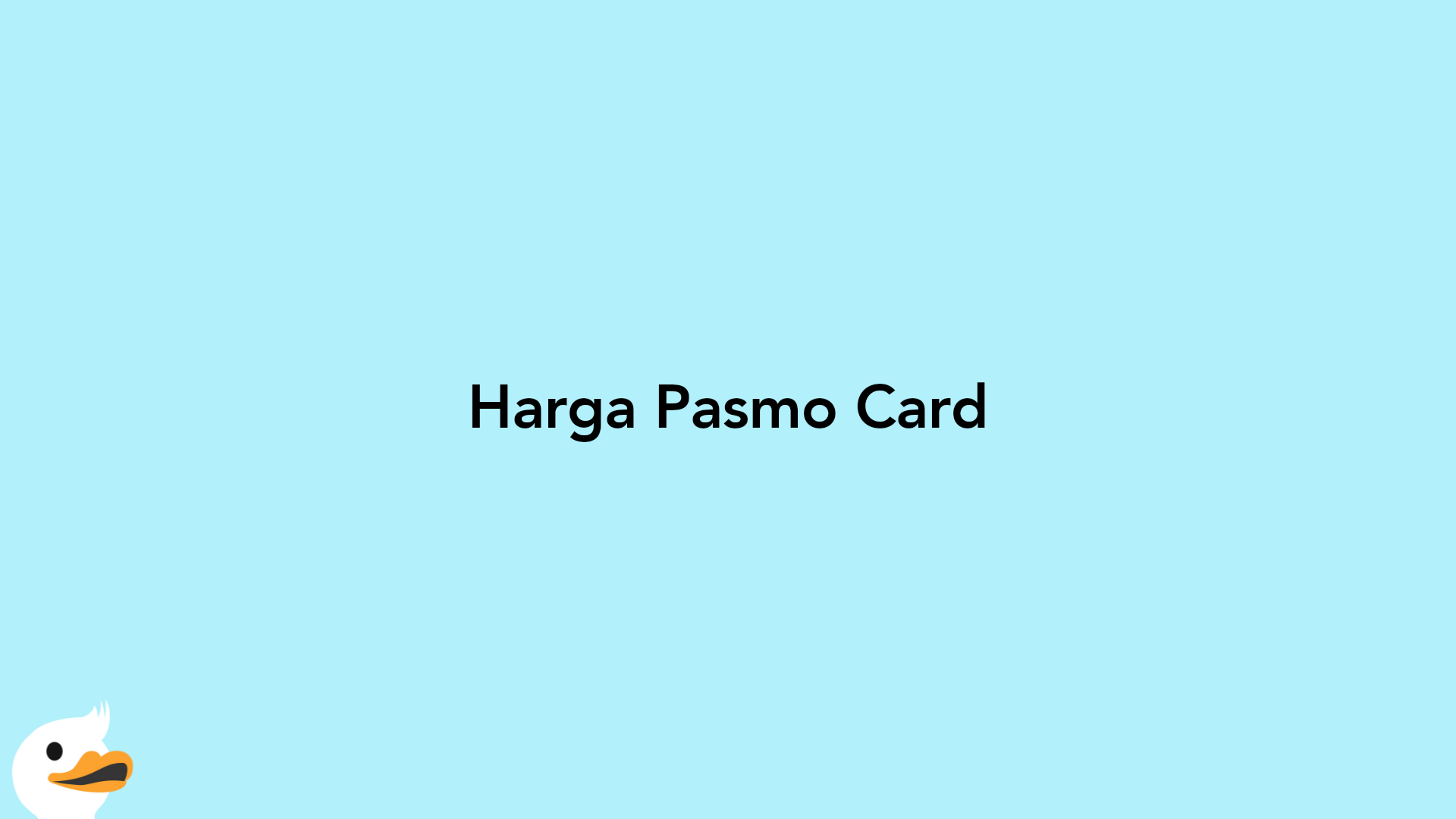 Harga Pasmo Card