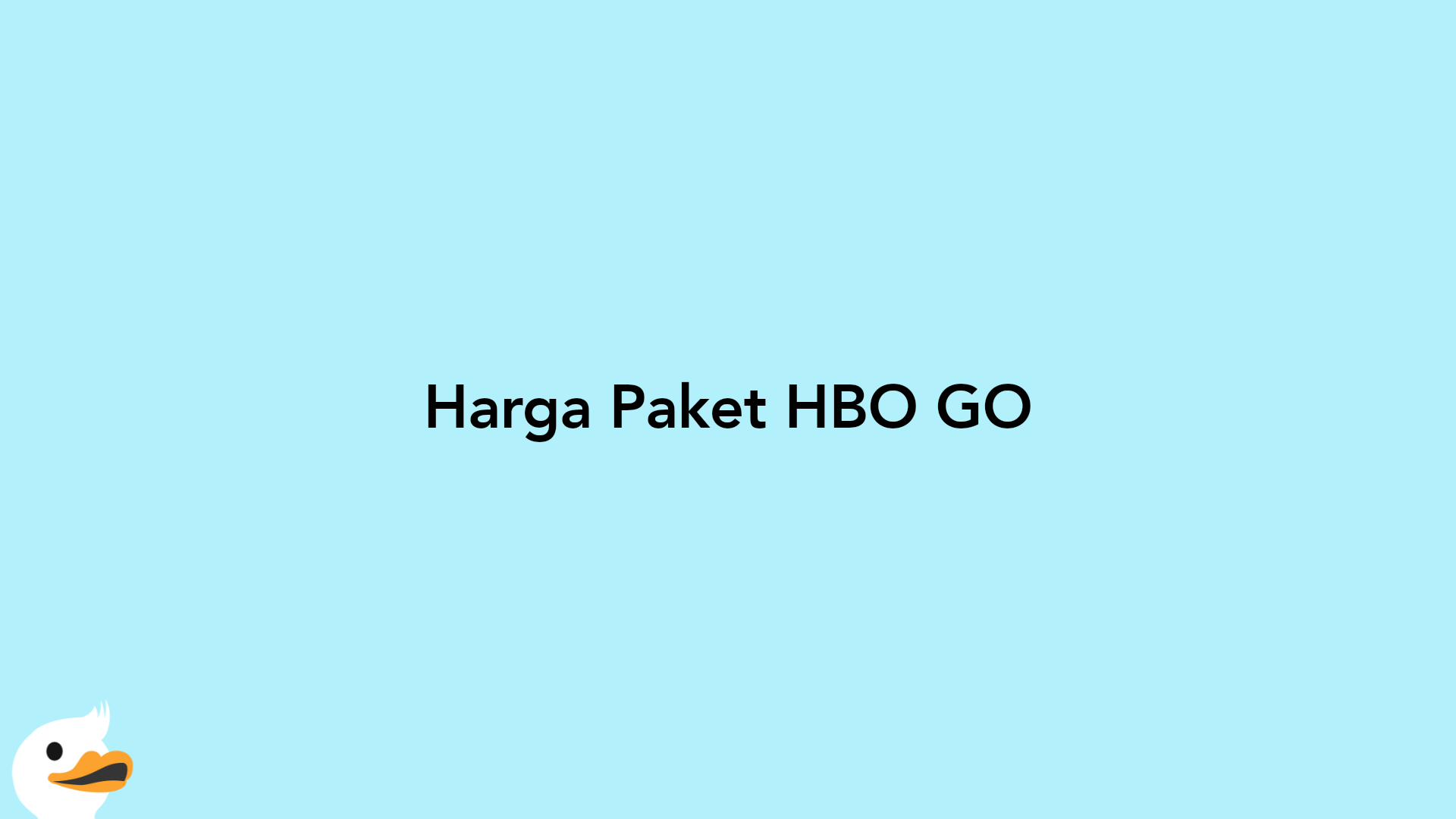 Harga Paket HBO GO