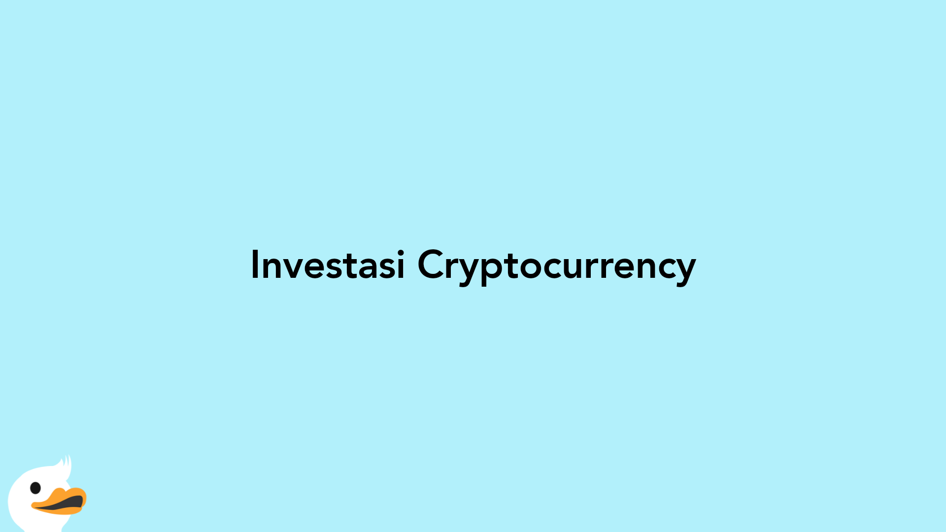 Investasi Cryptocurrency