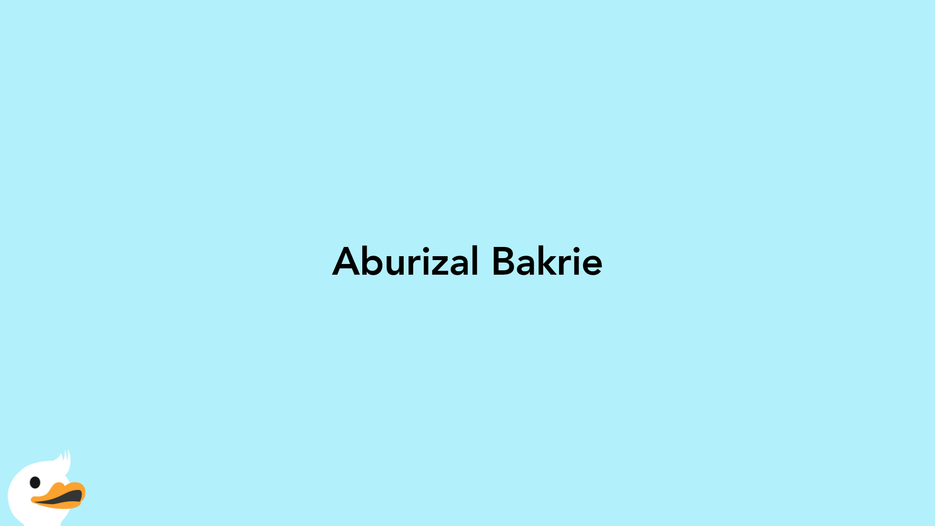 Aburizal Bakrie
