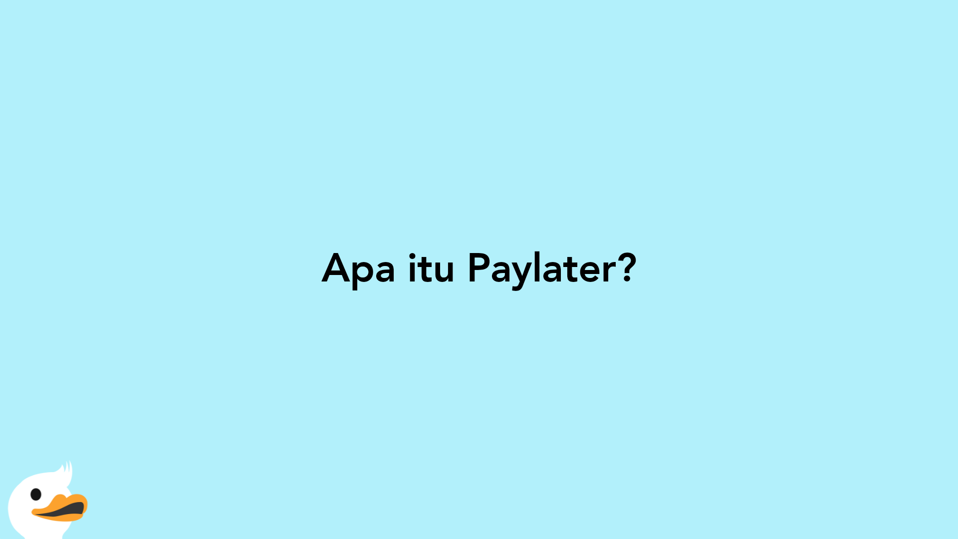 Apa itu Paylater?