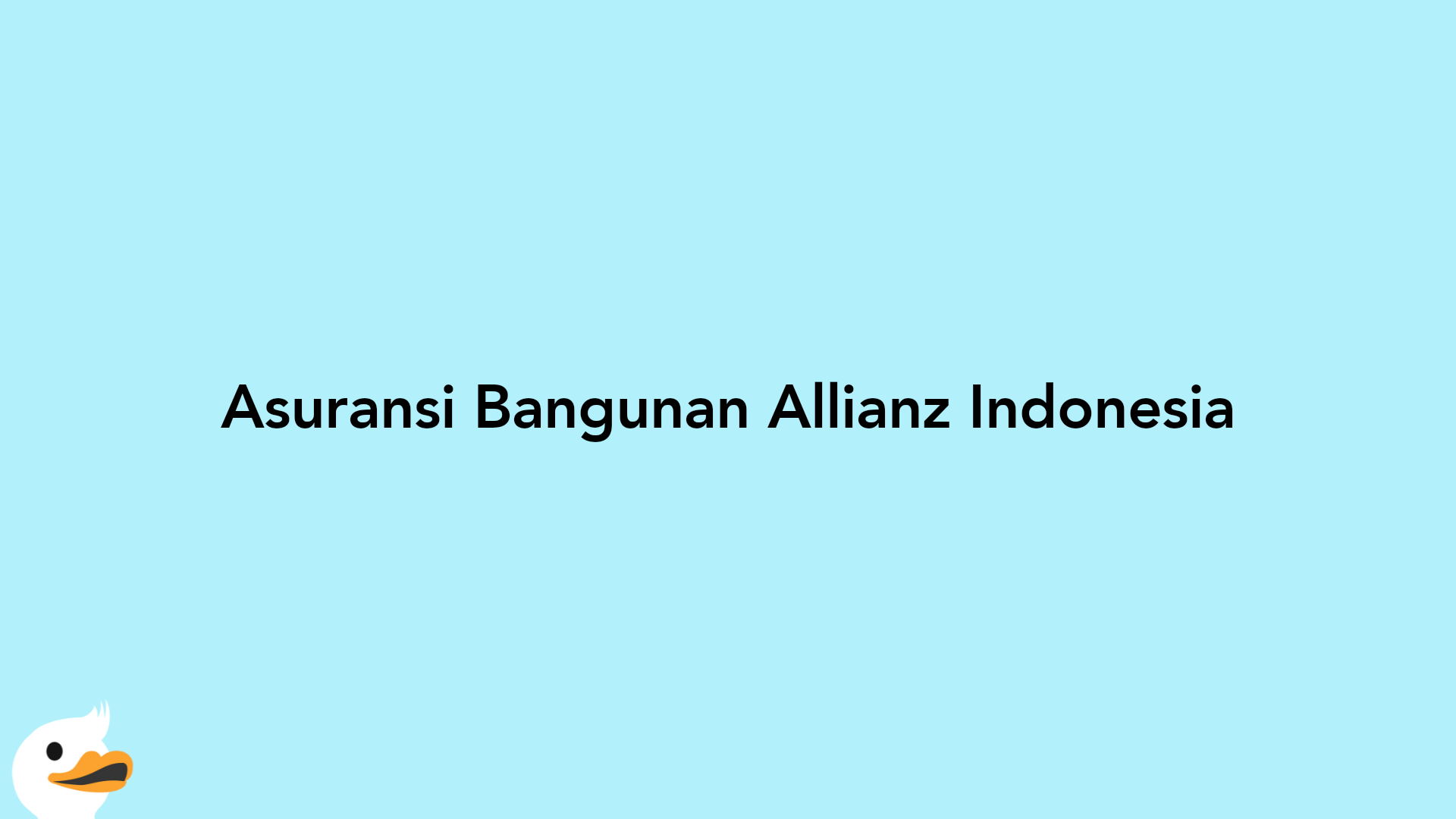 Asuransi Bangunan Allianz Indonesia
