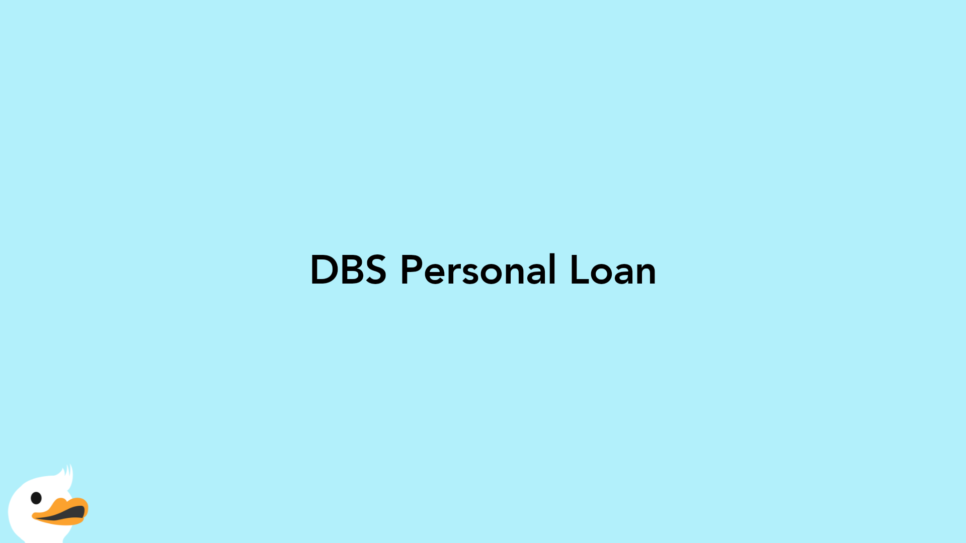 DBS Personal Loan