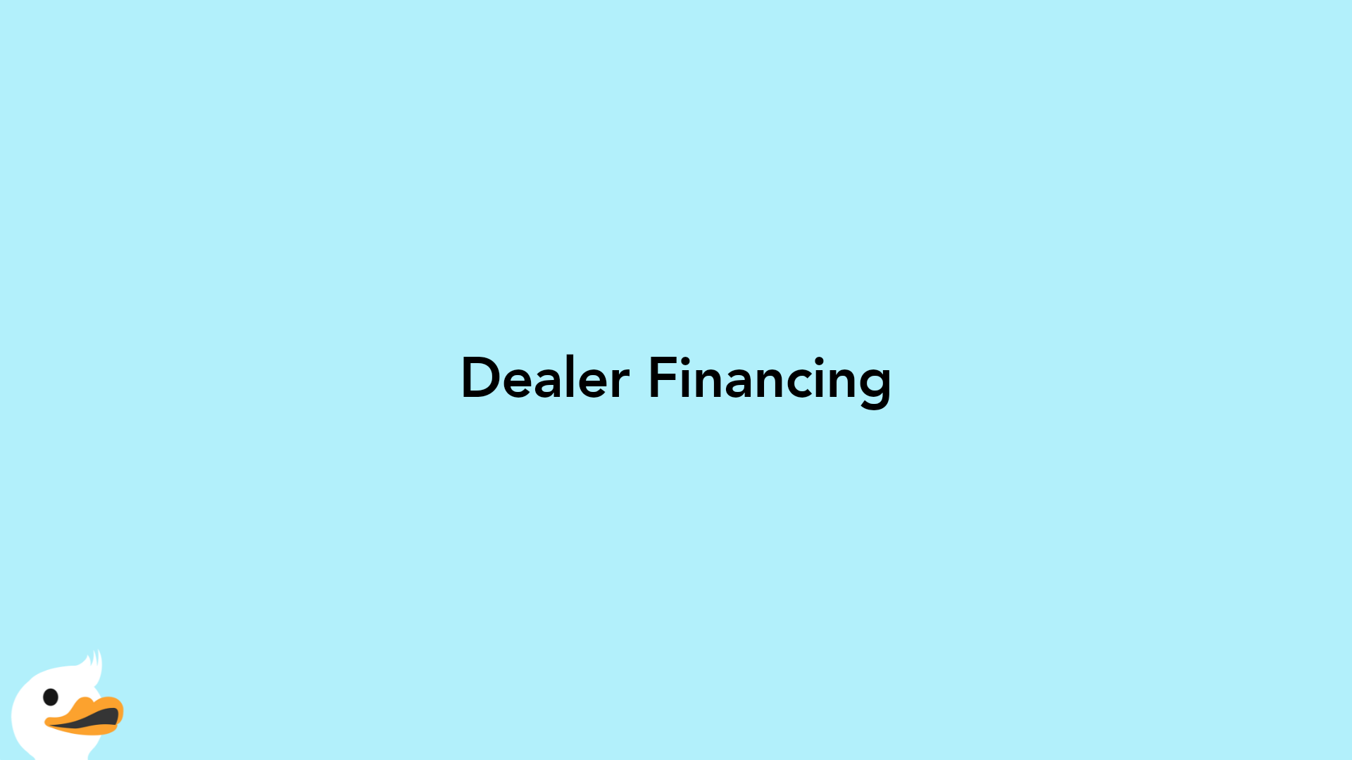 Dealer Financing