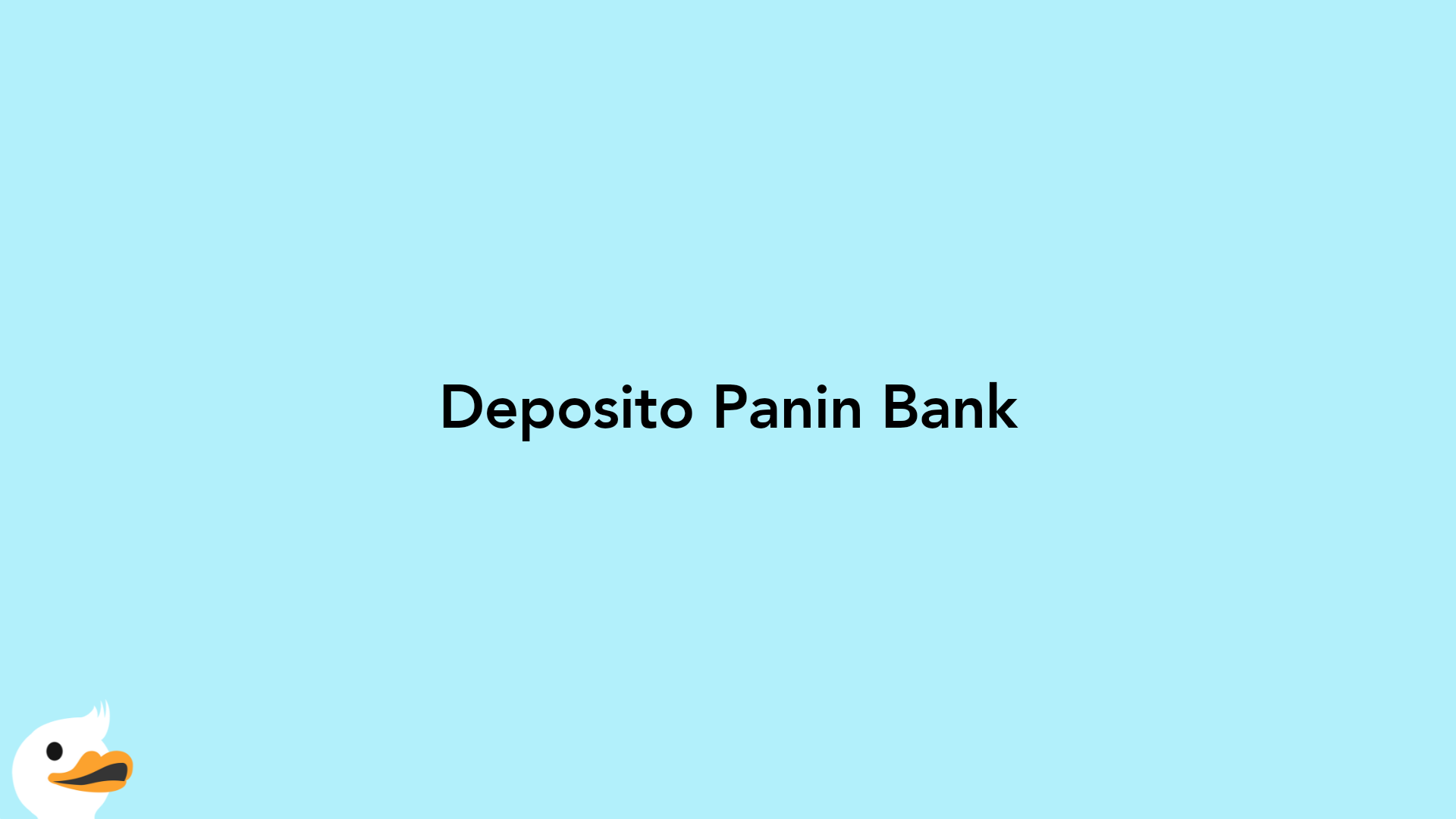 Deposito Panin Bank