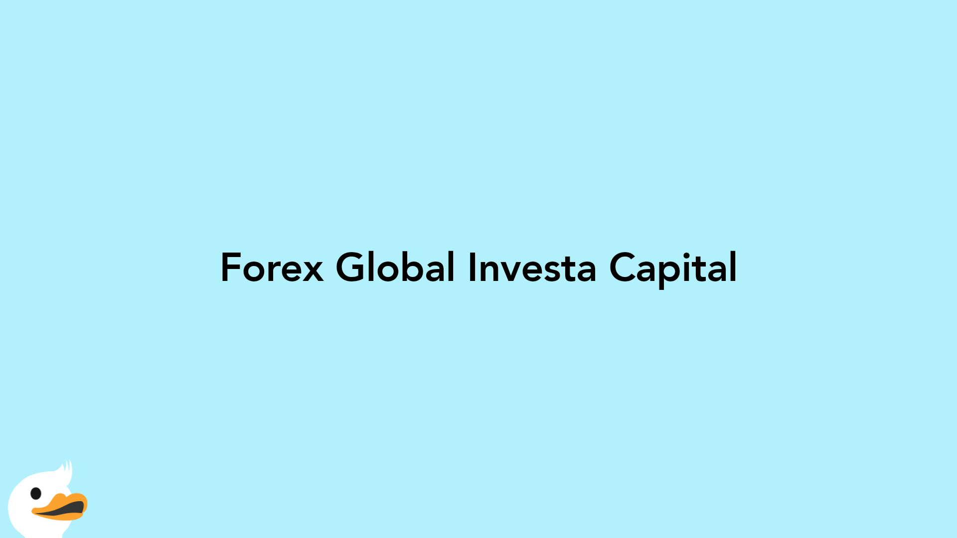 Forex Global Investa Capital