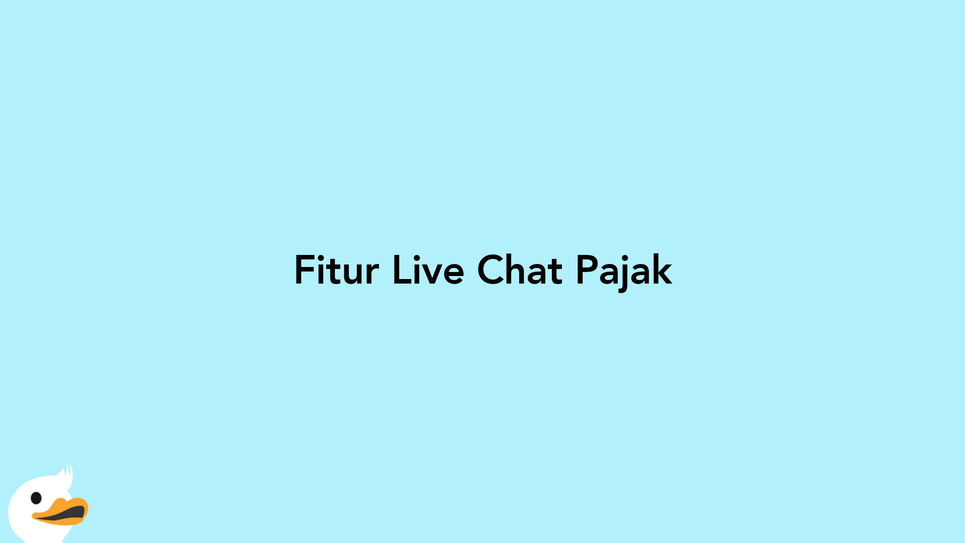 Fitur Live Chat Pajak