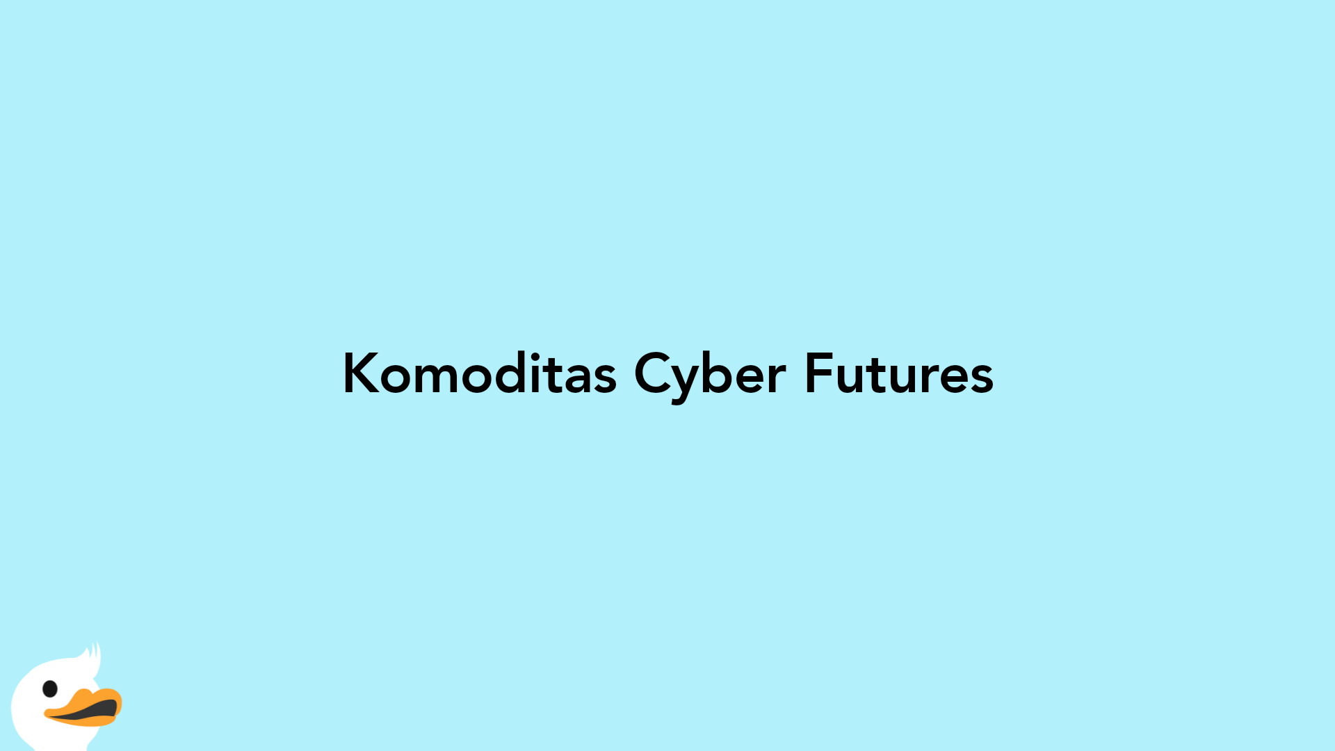 Komoditas Cyber Futures