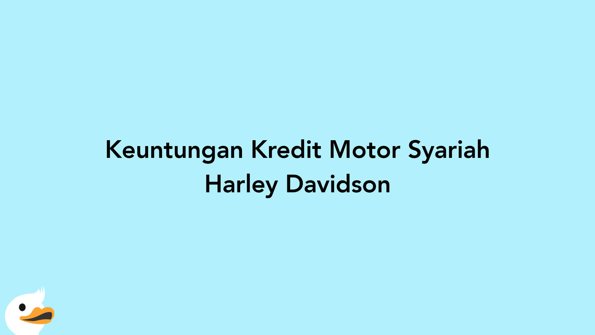 Keuntungan Kredit Motor Syariah Harley Davidson