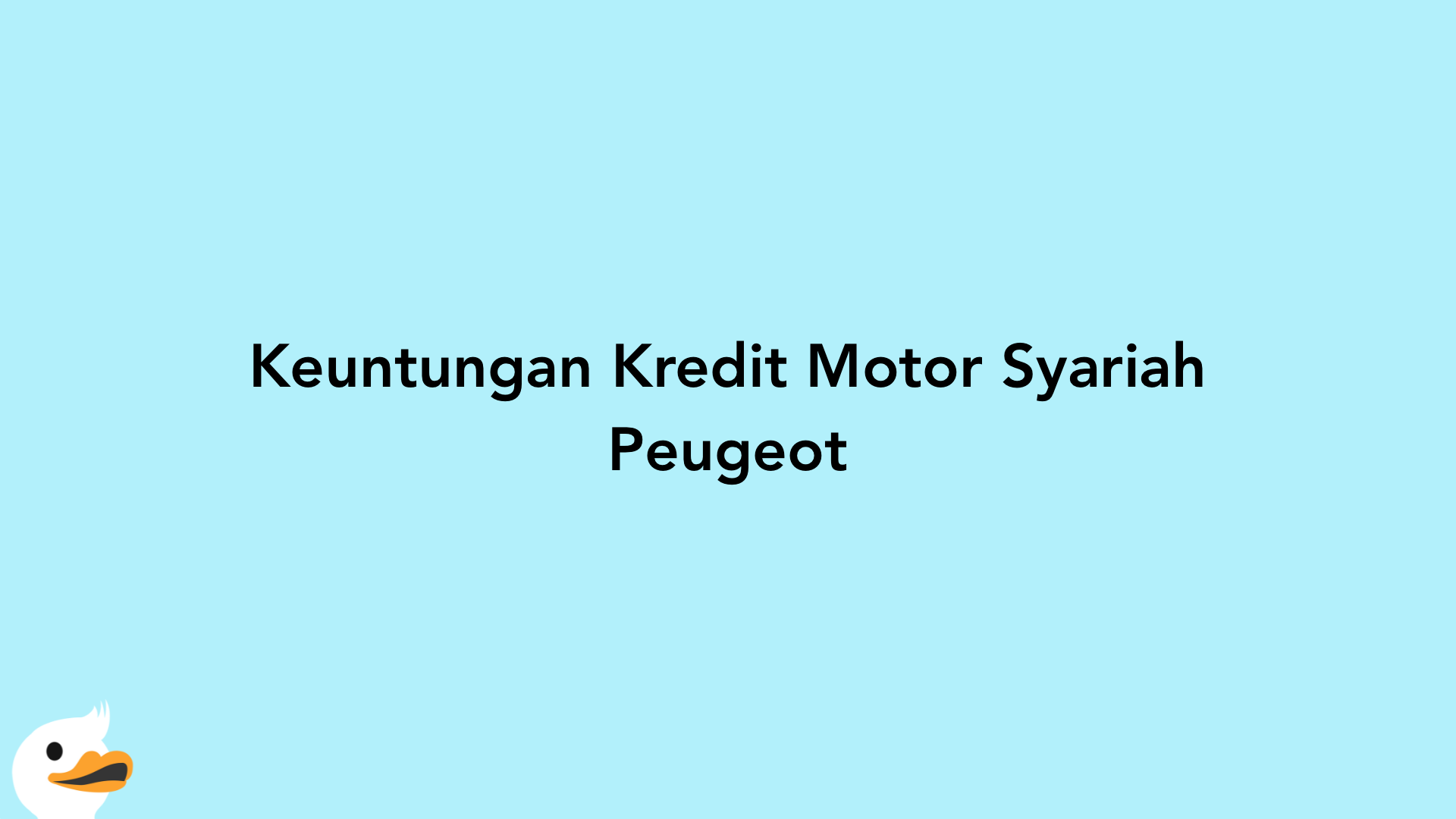 Keuntungan Kredit Motor Syariah Peugeot