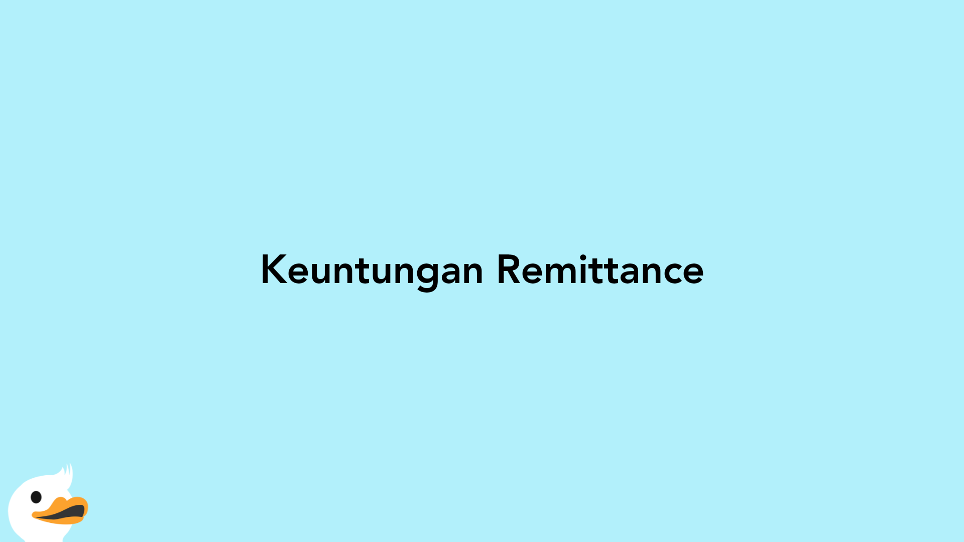 Keuntungan Remittance