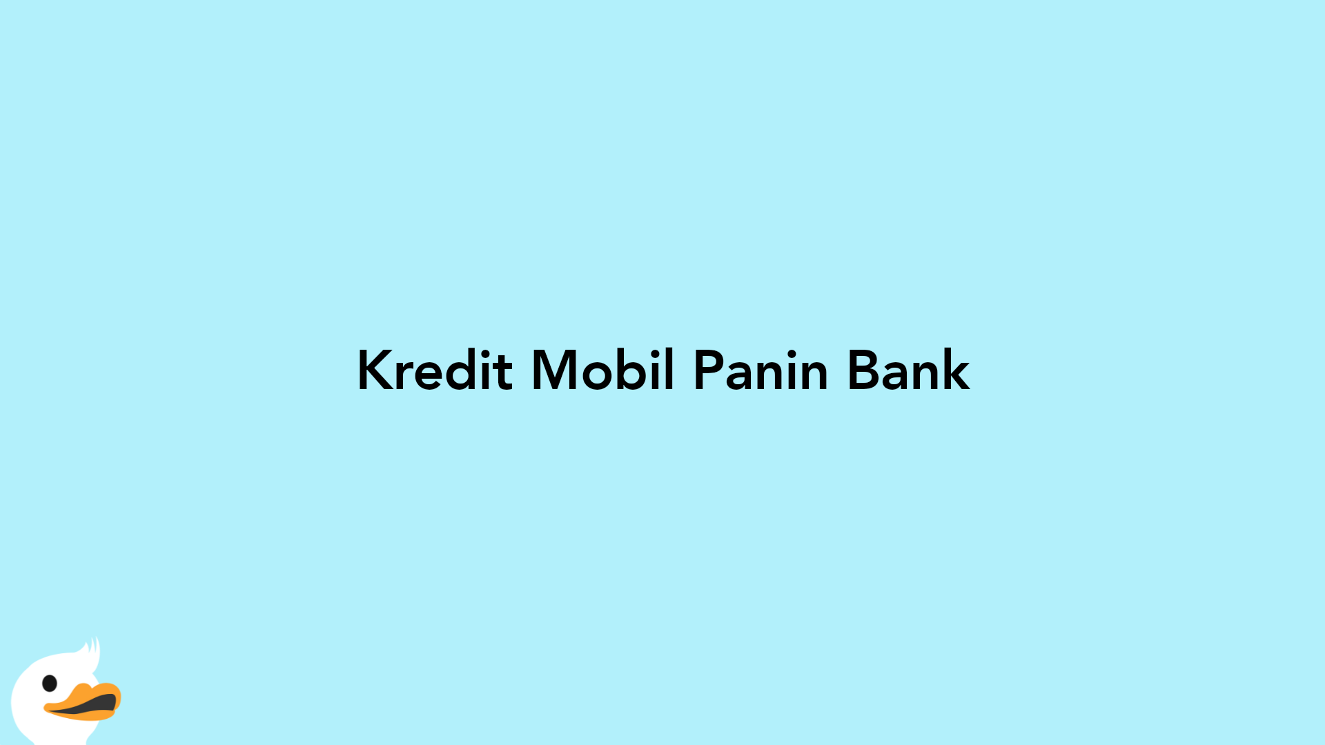 Kredit Mobil Panin Bank