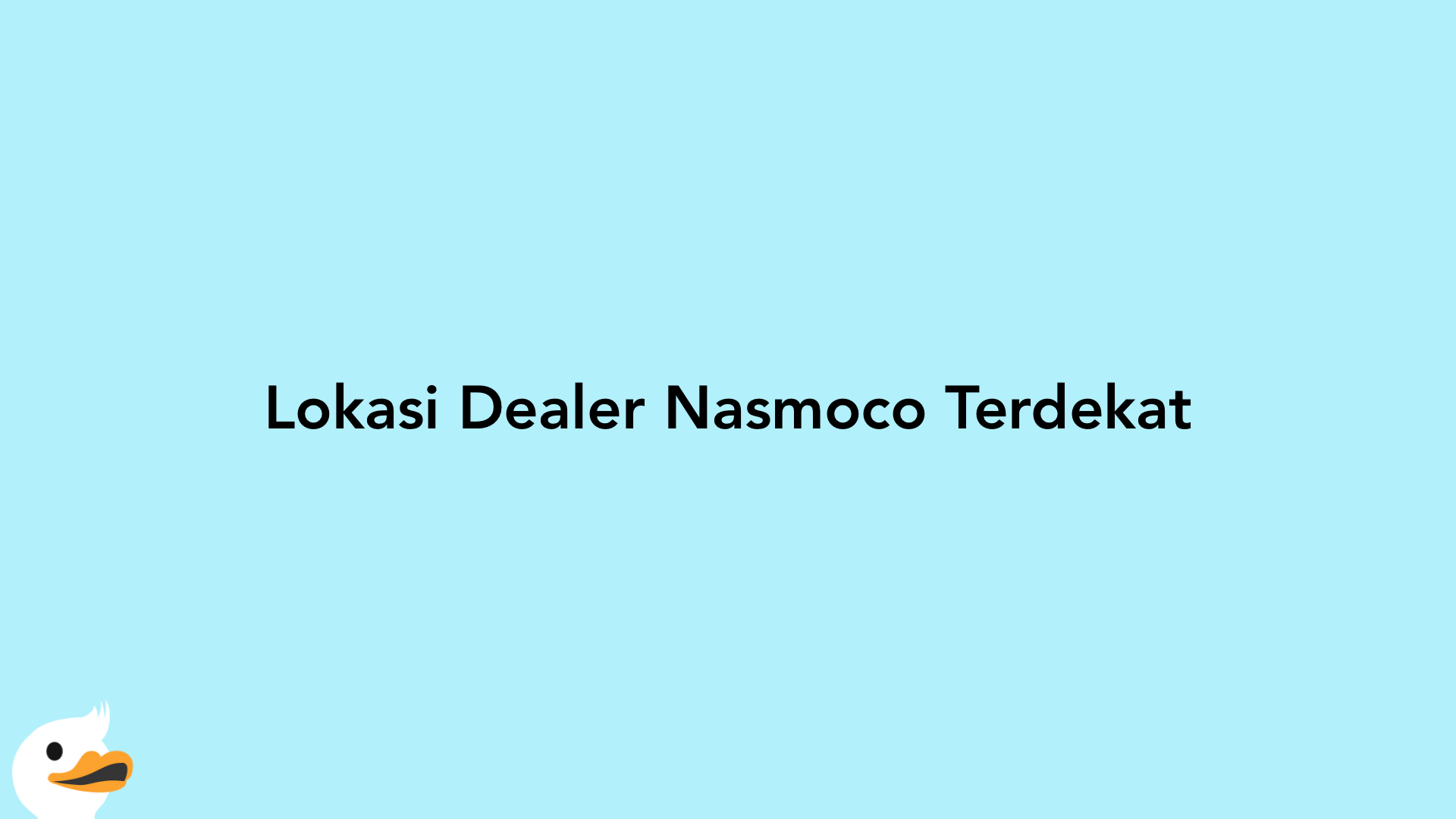 Lokasi Dealer Nasmoco Terdekat