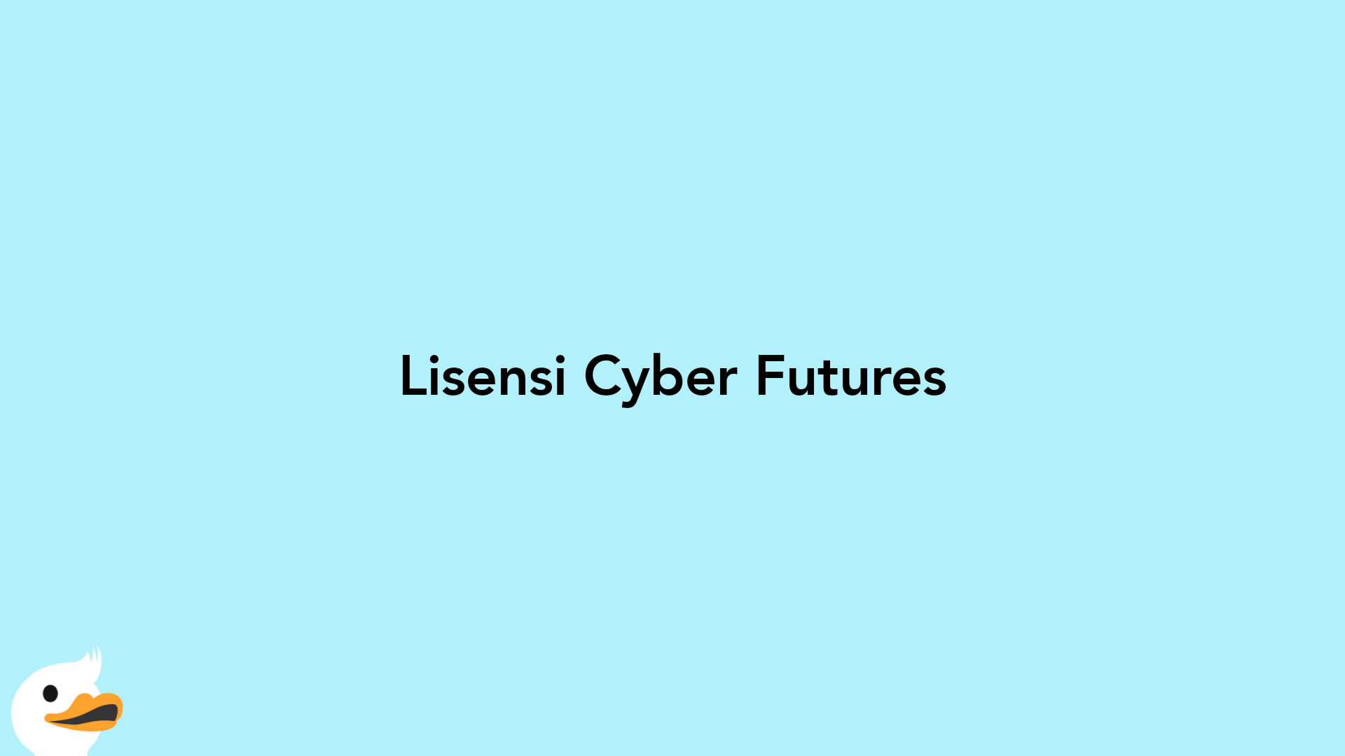 Lisensi Cyber Futures