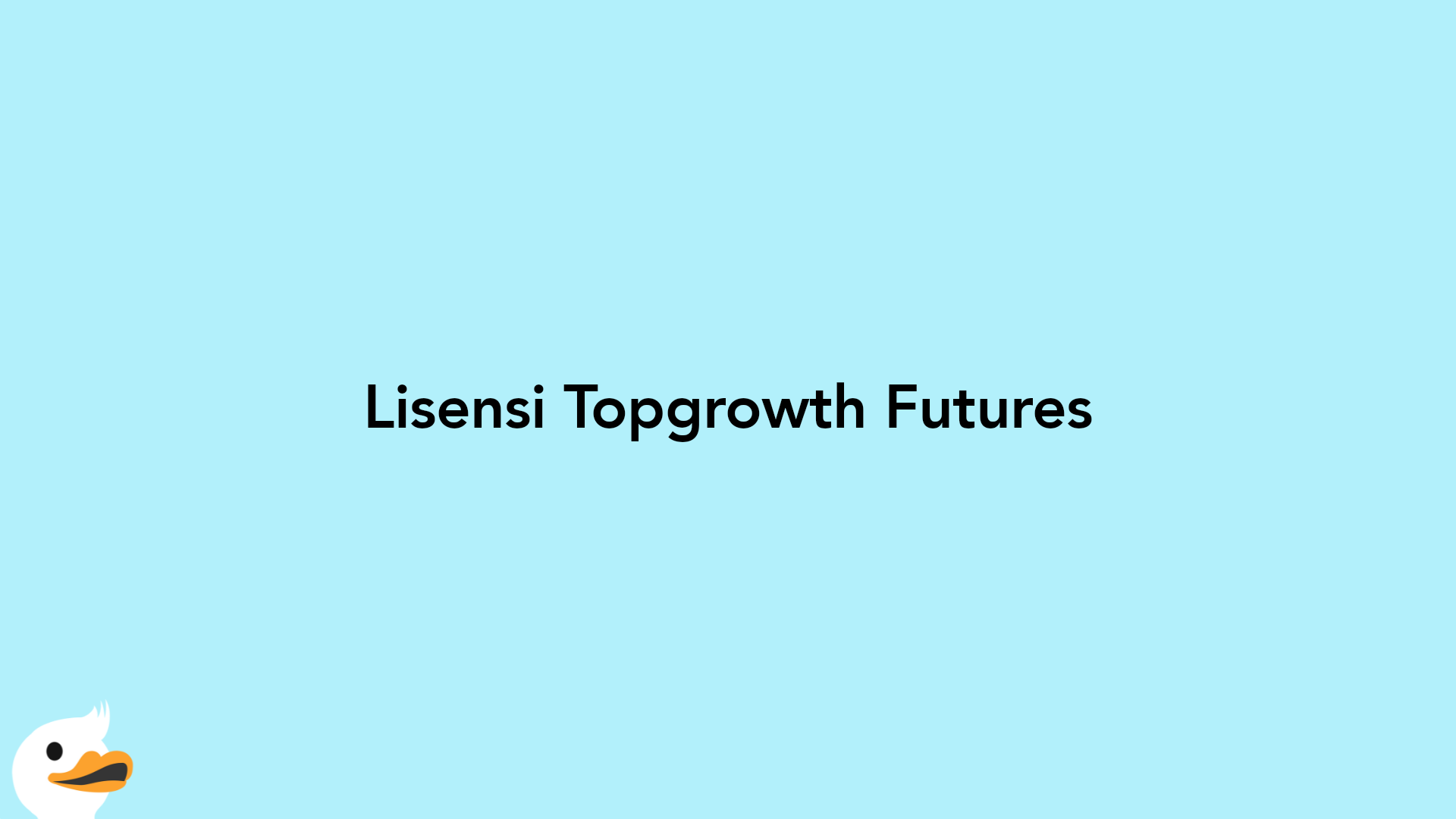 Lisensi Topgrowth Futures