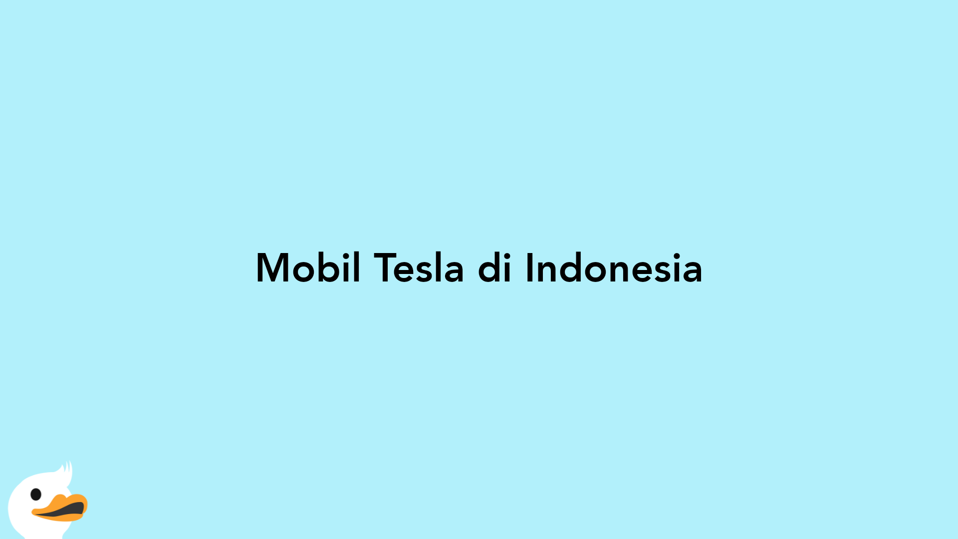 Mobil Tesla di Indonesia