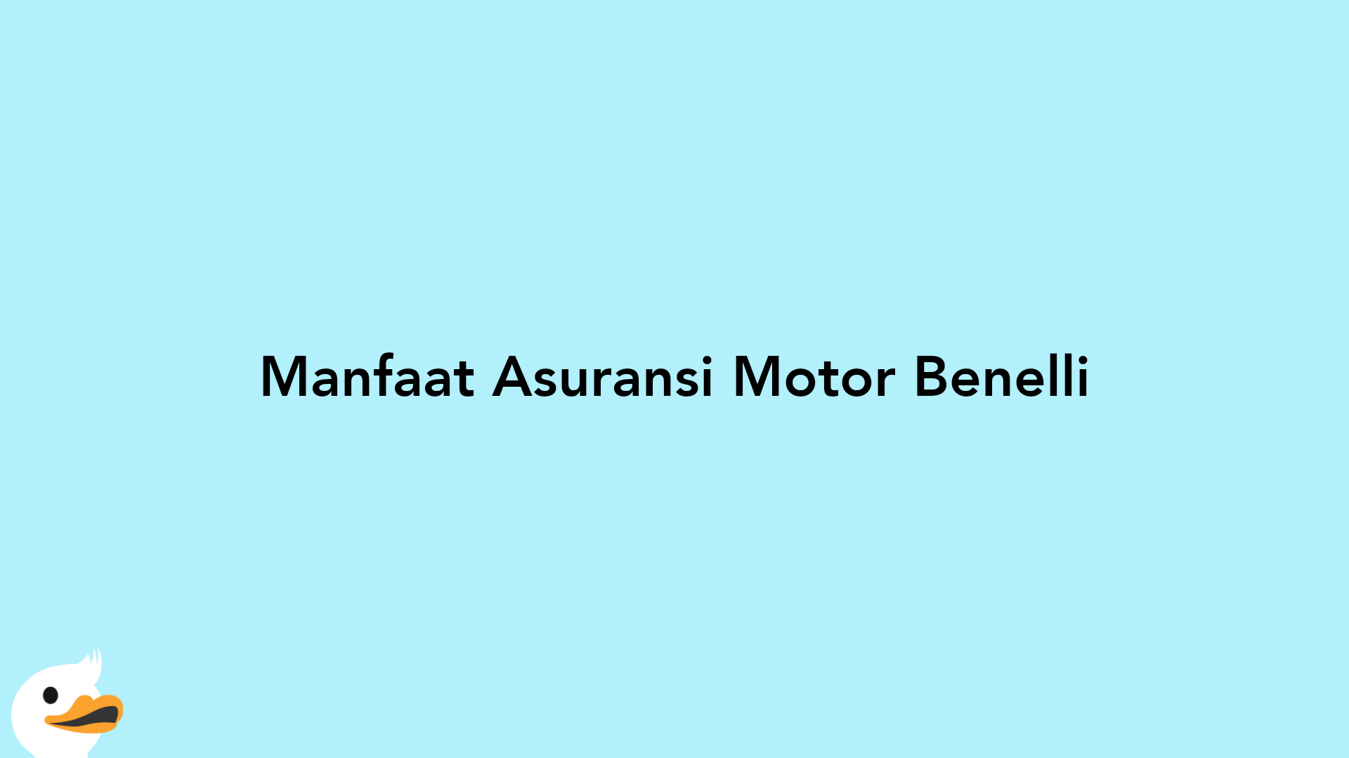 Manfaat Asuransi Motor Benelli