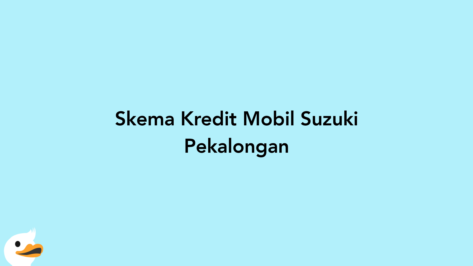Skema Kredit Mobil Suzuki Pekalongan