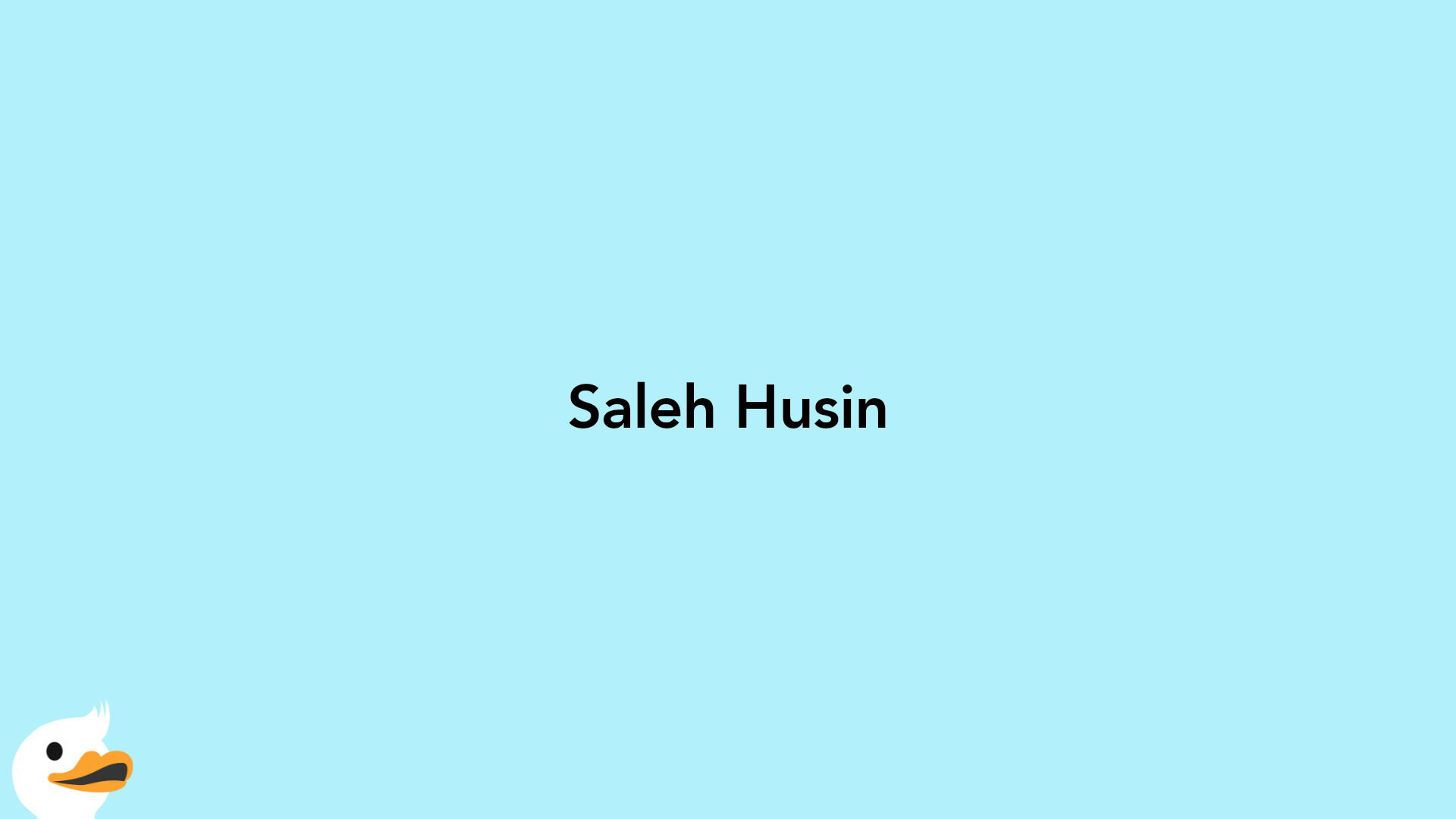 Saleh Husin
