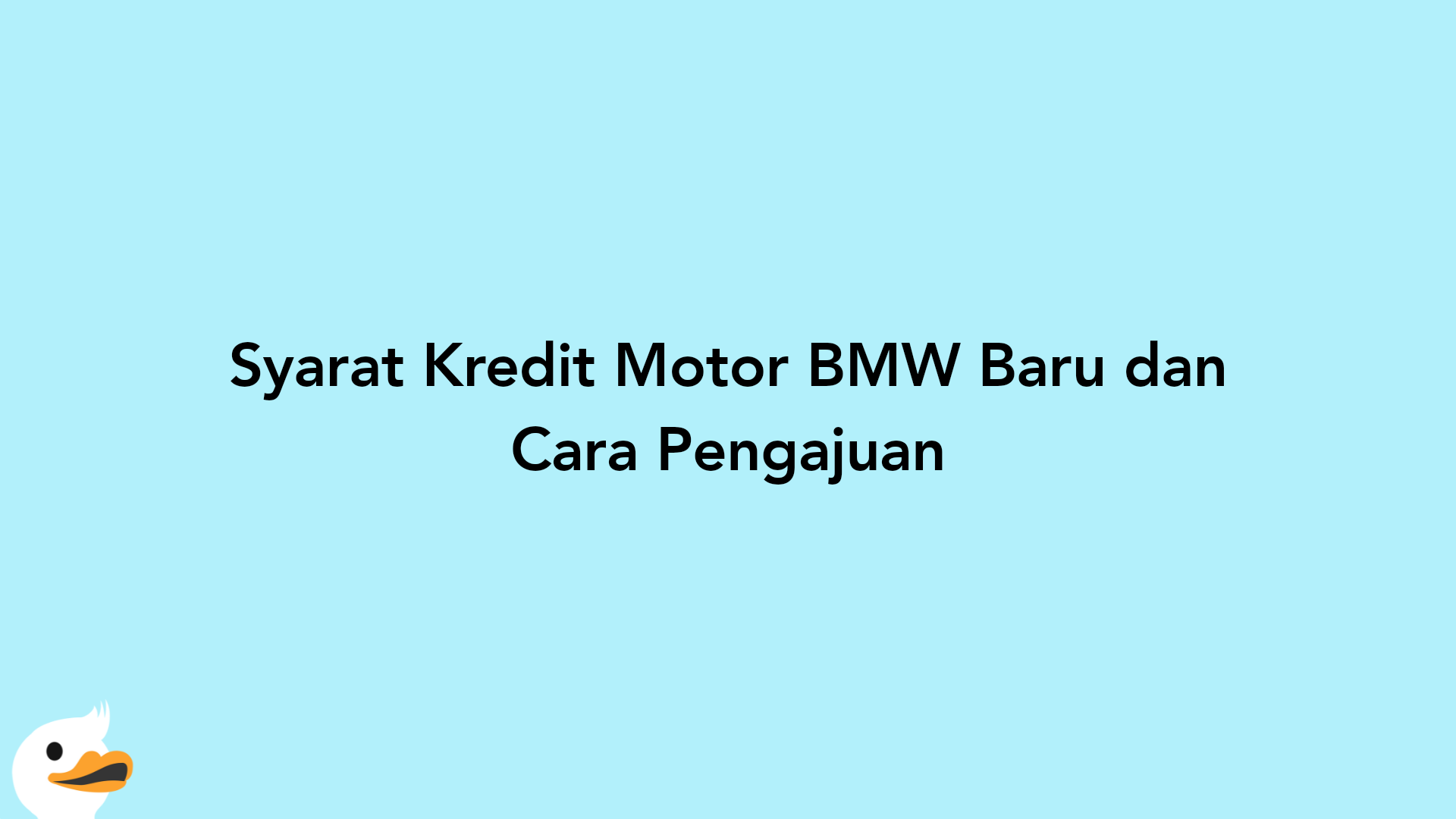 Syarat Kredit Motor BMW Baru dan Cara Pengajuan