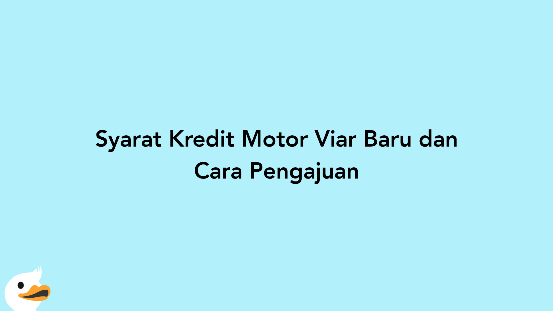 Syarat Kredit Motor Viar Baru dan Cara Pengajuan