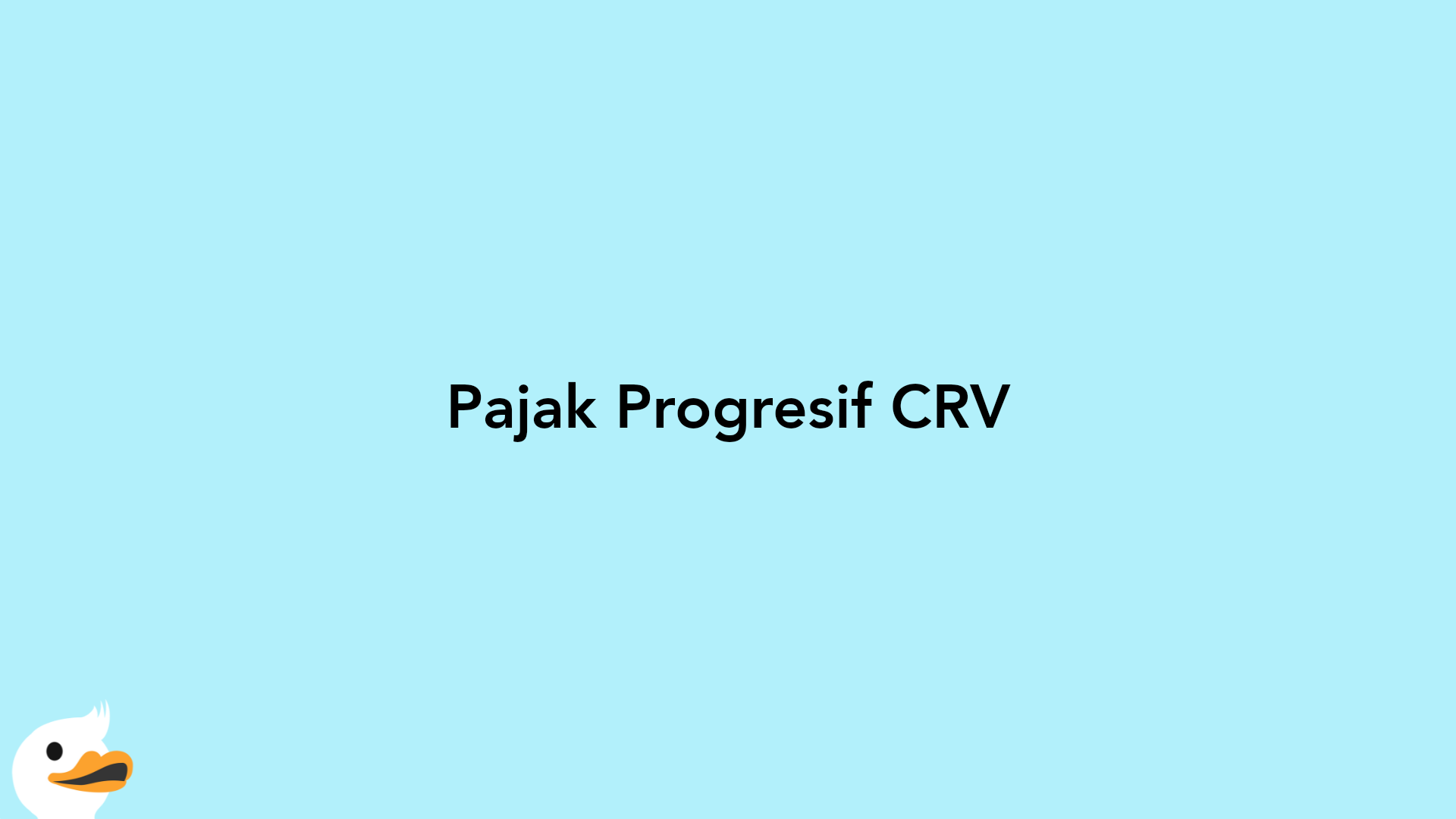 Pajak Progresif CRV