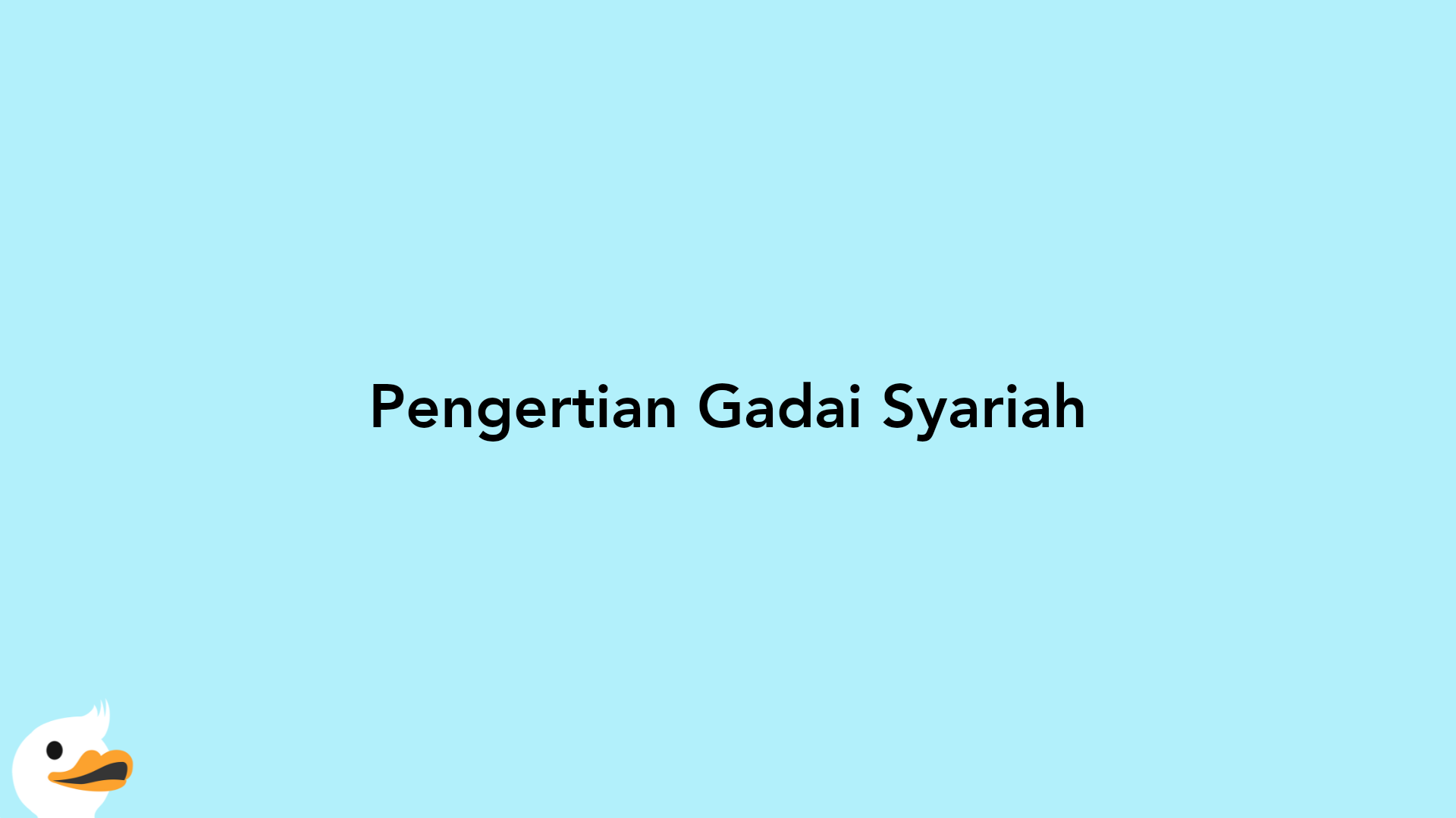 Pengertian Gadai Syariah