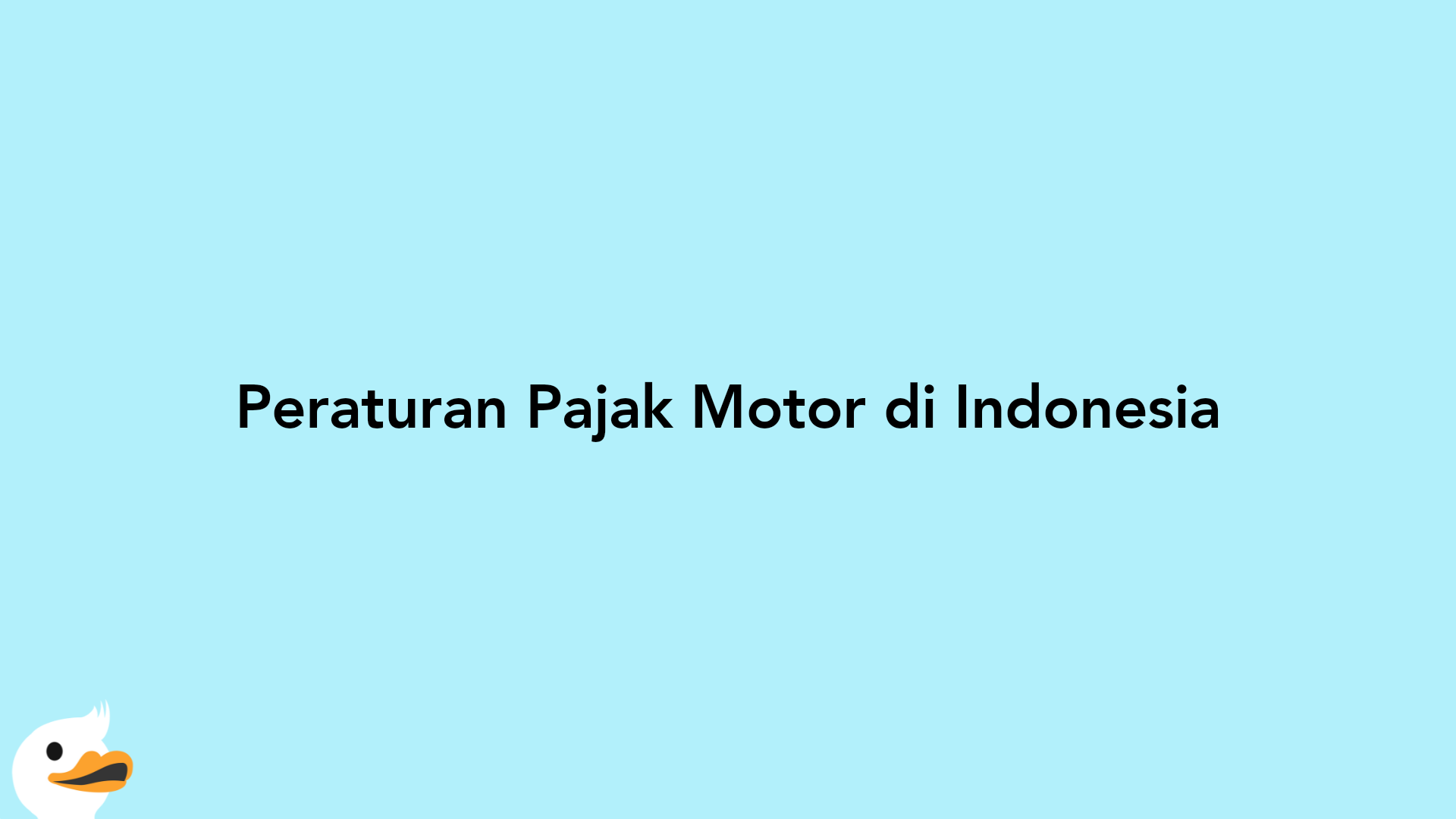 Peraturan Pajak Motor di Indonesia