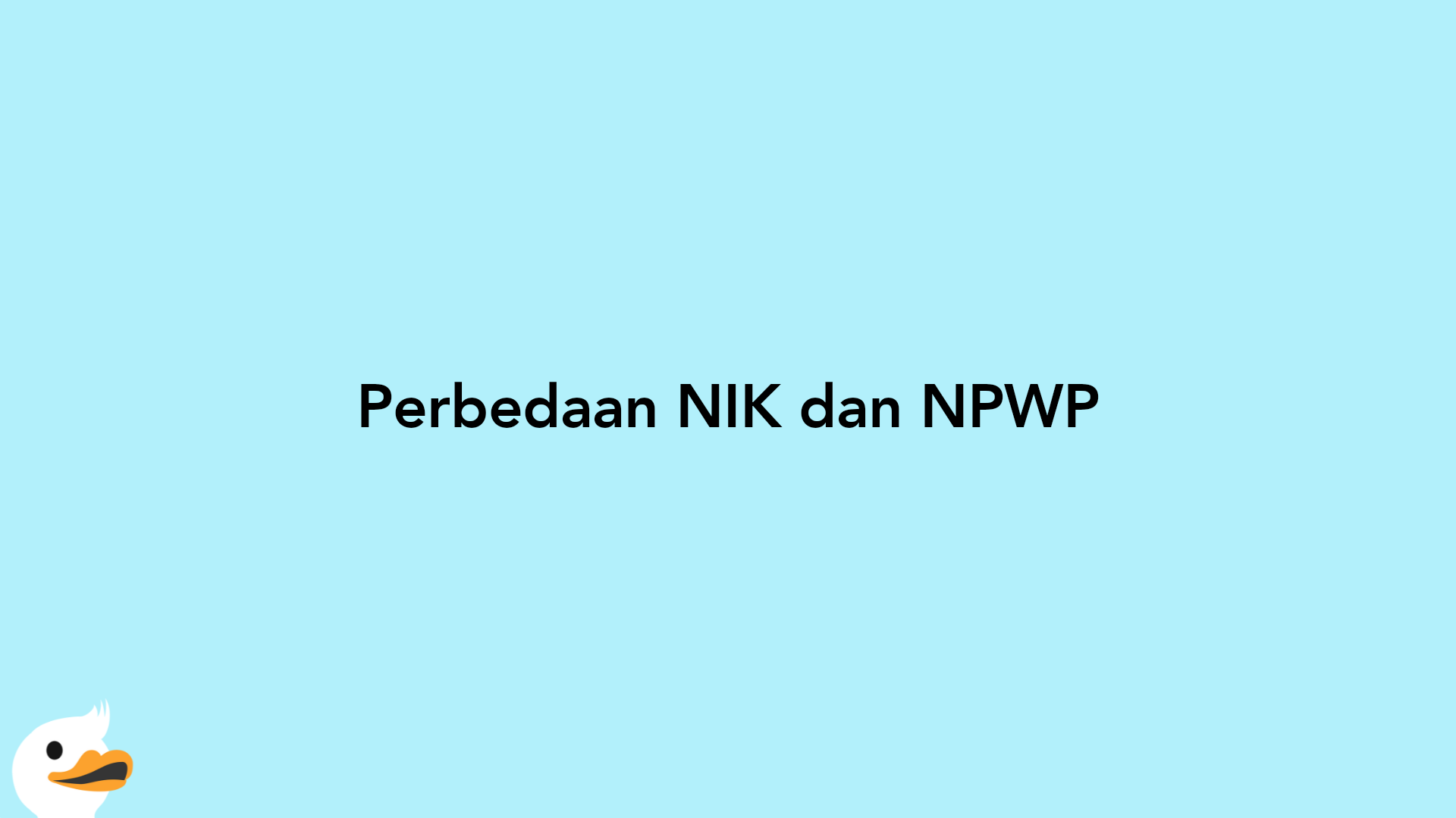 Perbedaan NIK dan NPWP