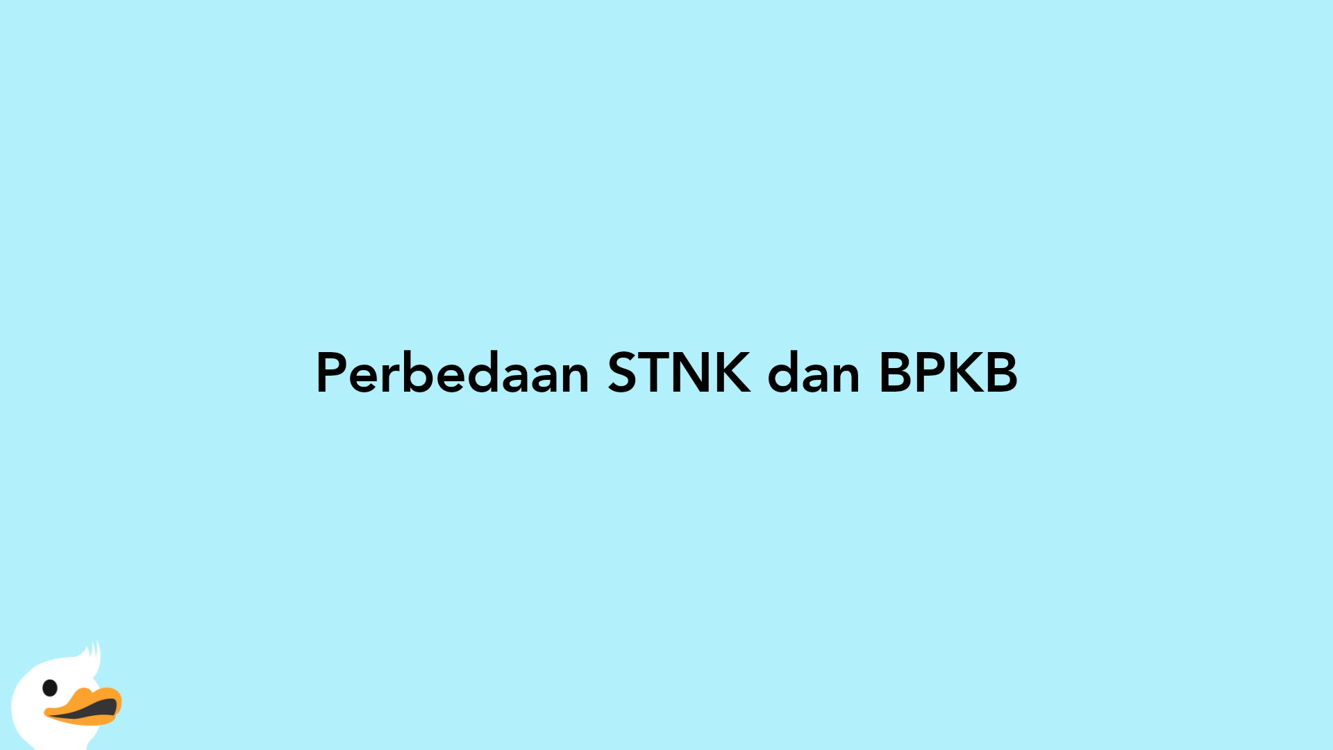 Perbedaan STNK dan BPKB