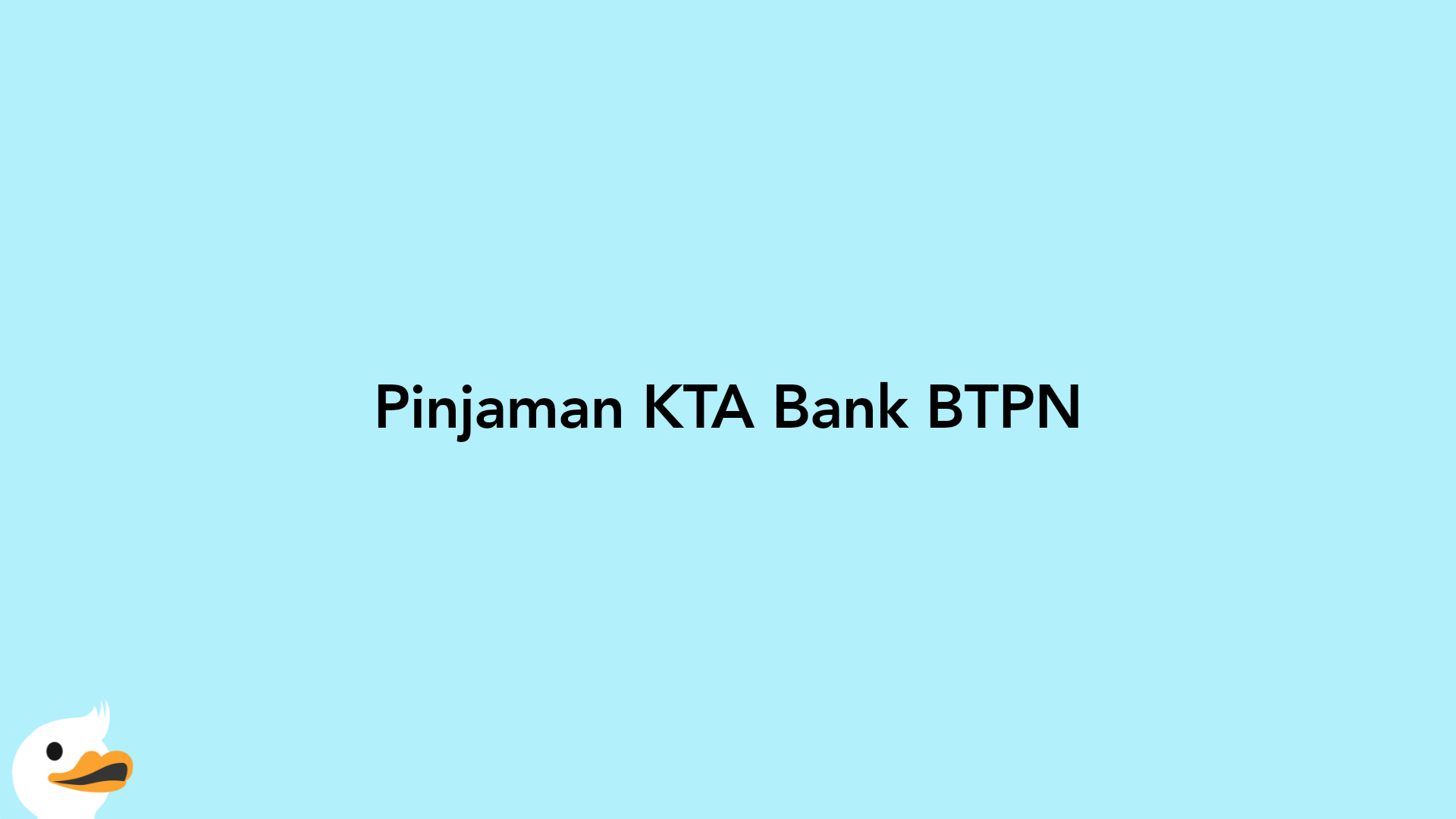 Pinjaman KTA Bank BTPN