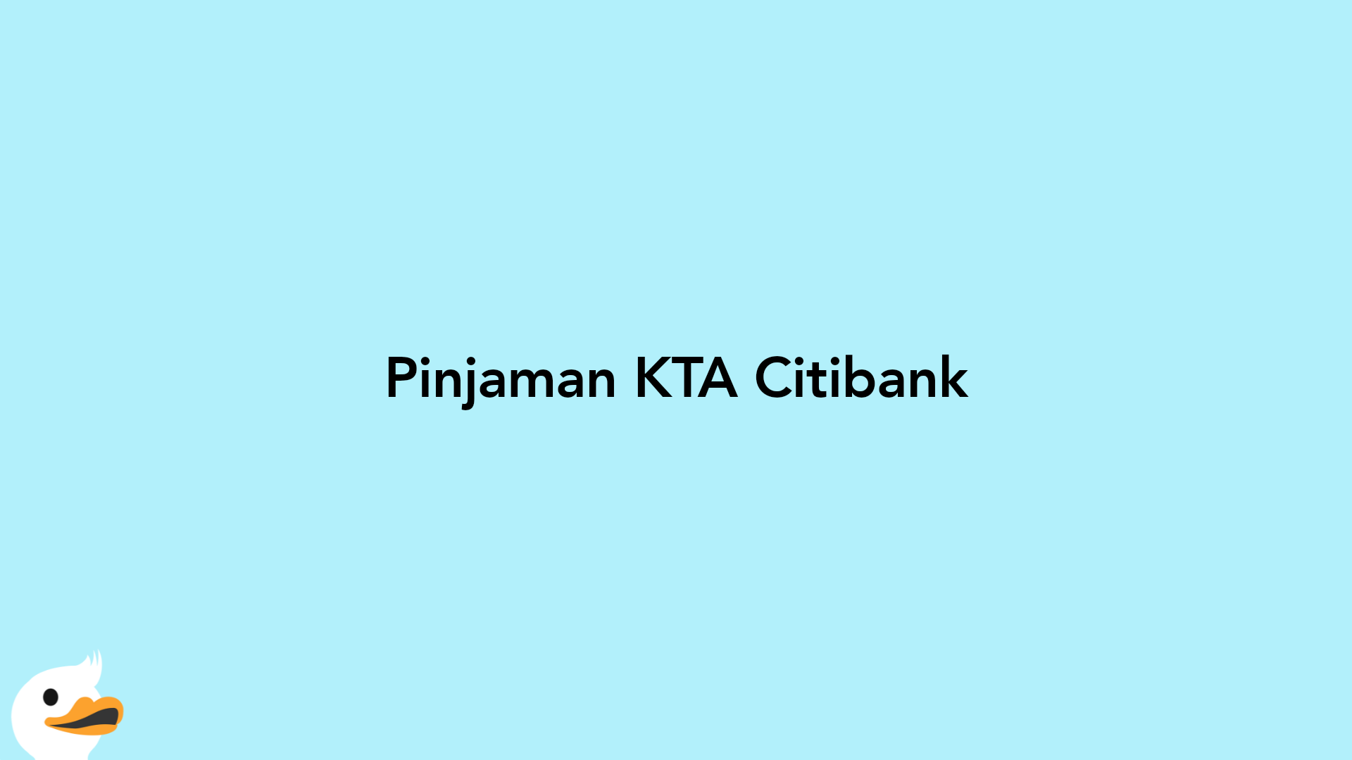 Pinjaman KTA Citibank