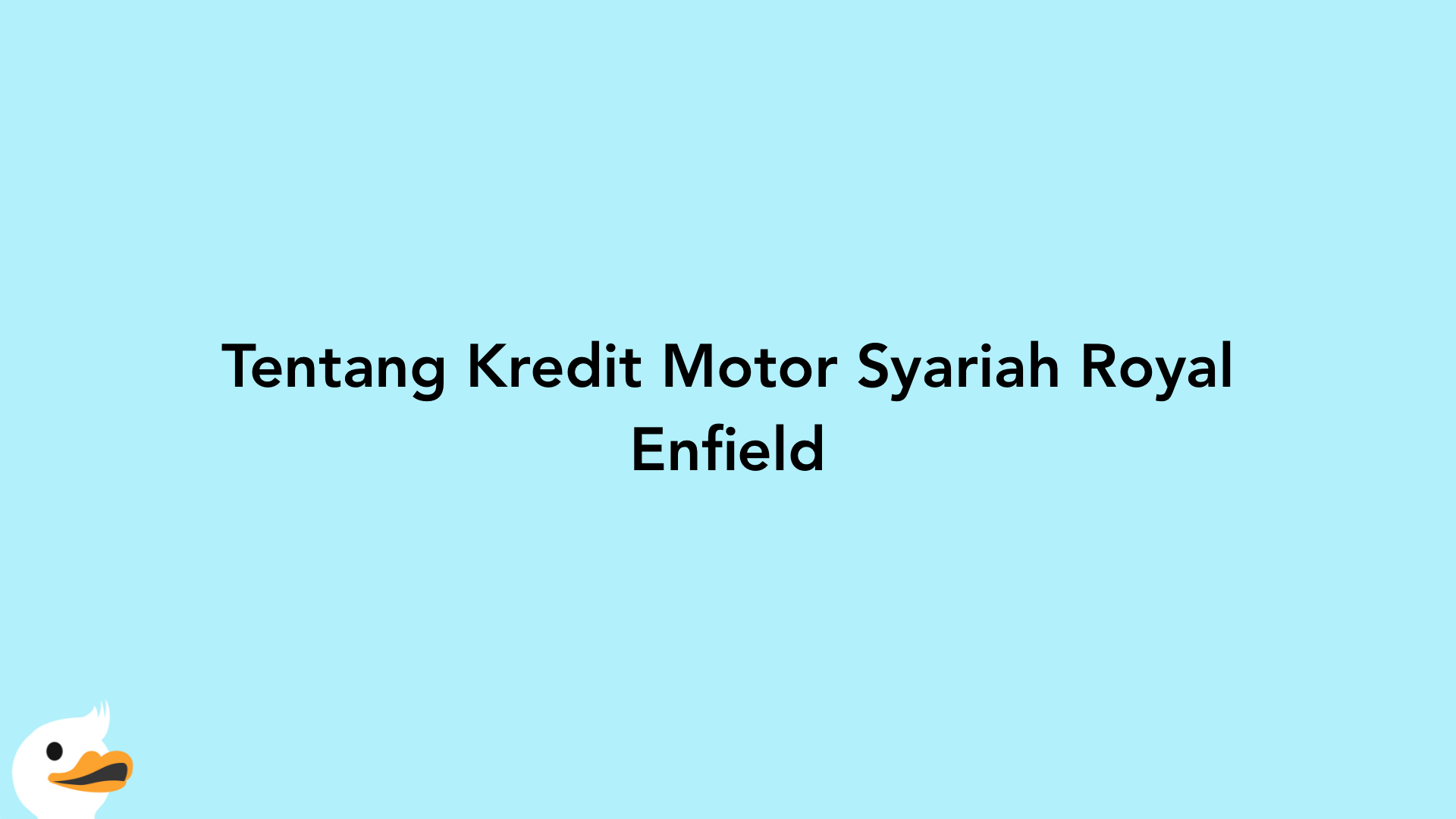 Tentang Kredit Motor Syariah Royal Enfield