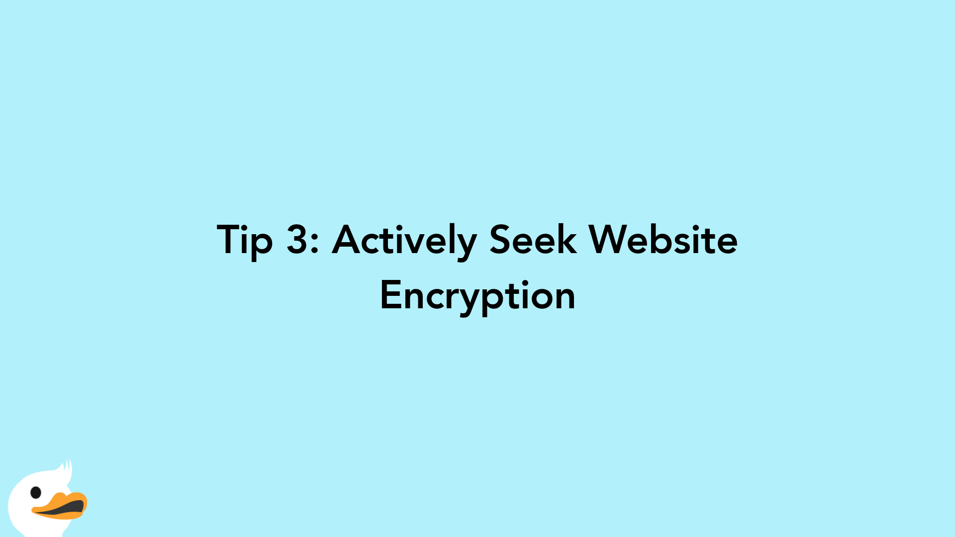 Tip 3: Actively Seek Website Encryption
