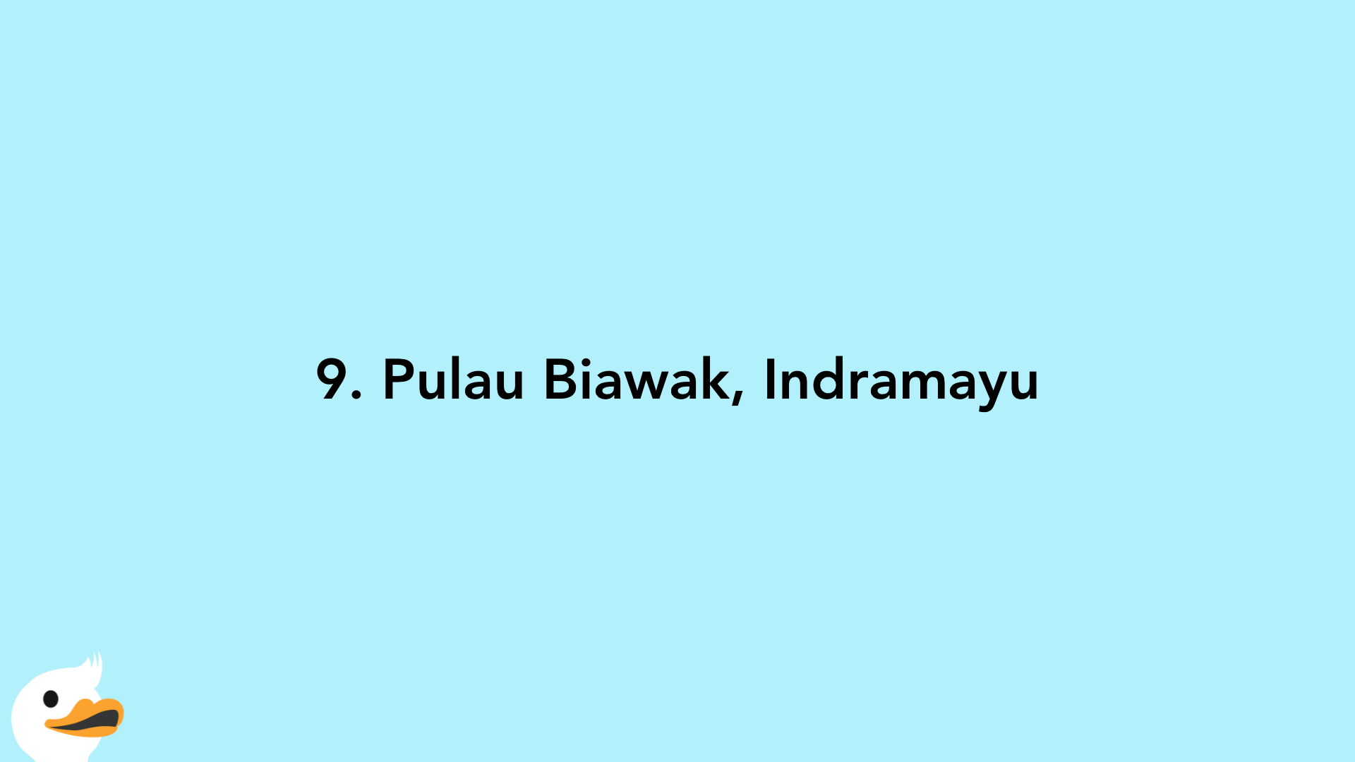 9. Pulau Biawak, Indramayu