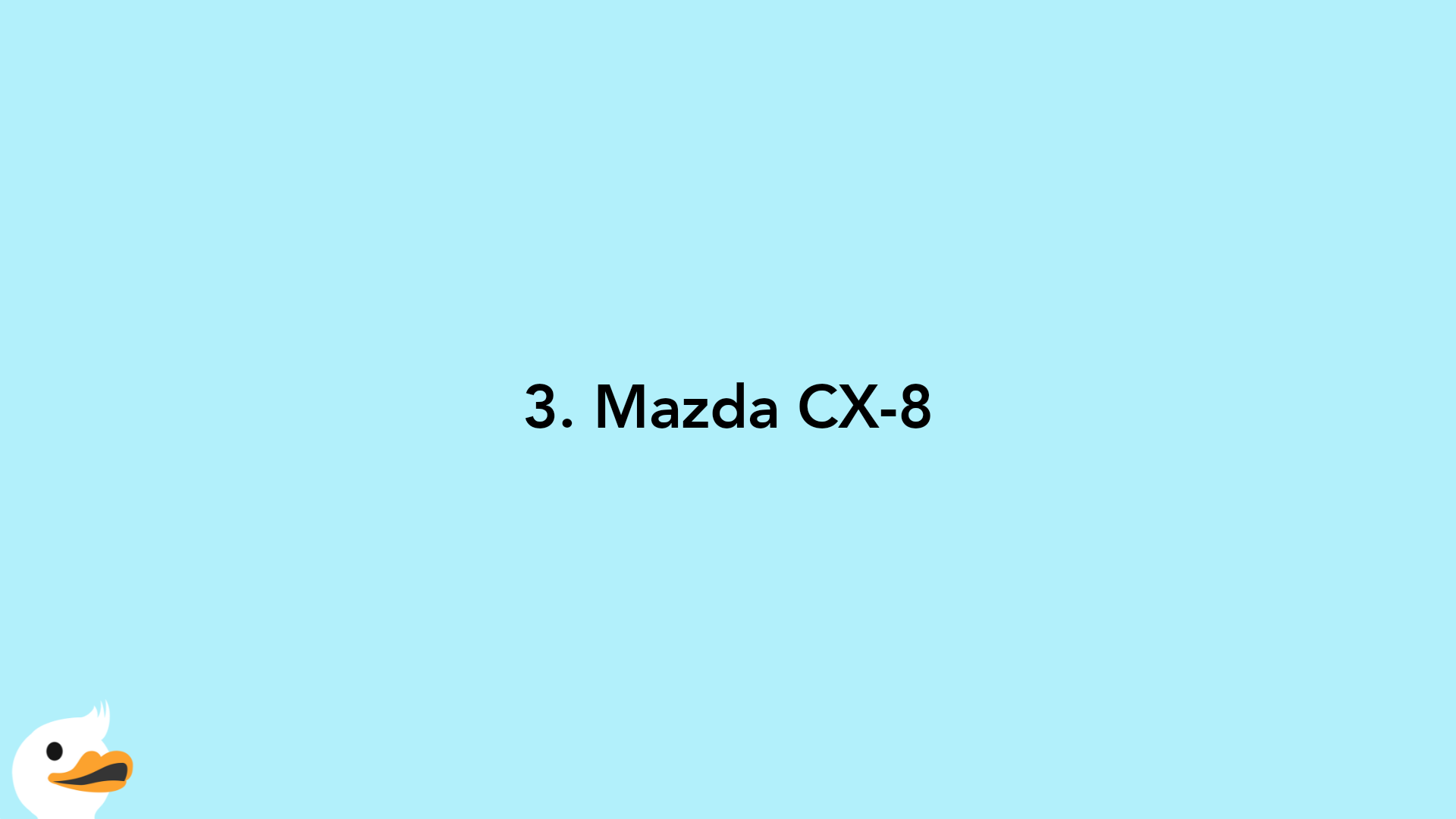3. Mazda CX-8