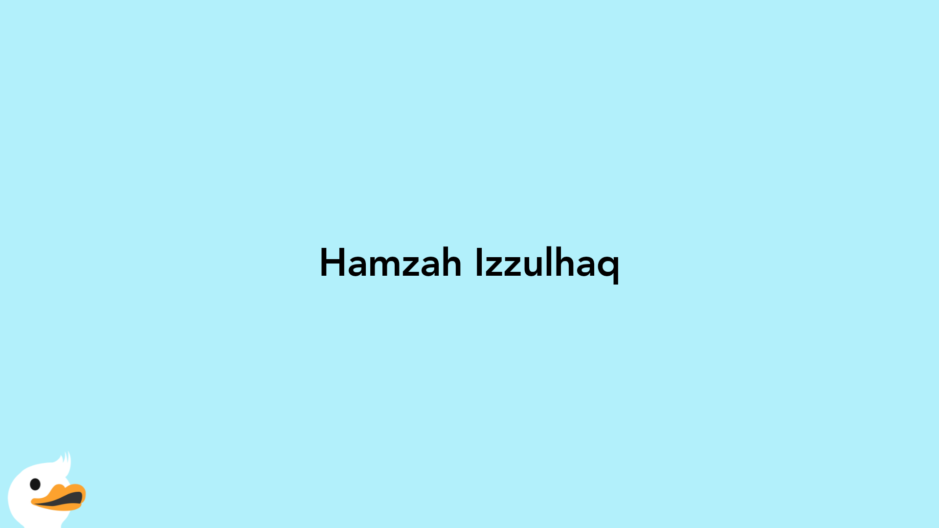 Hamzah Izzulhaq