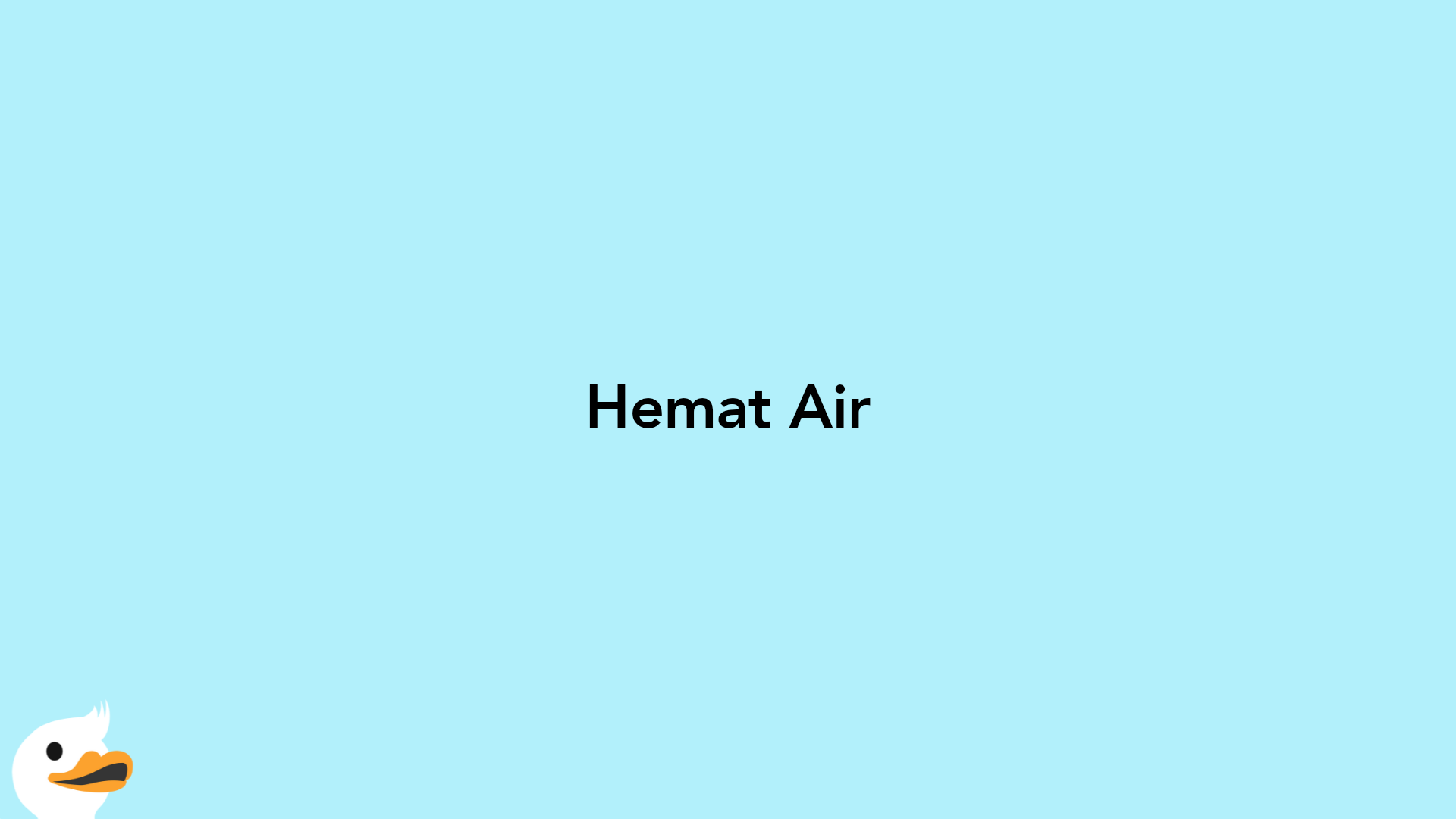 Hemat Air