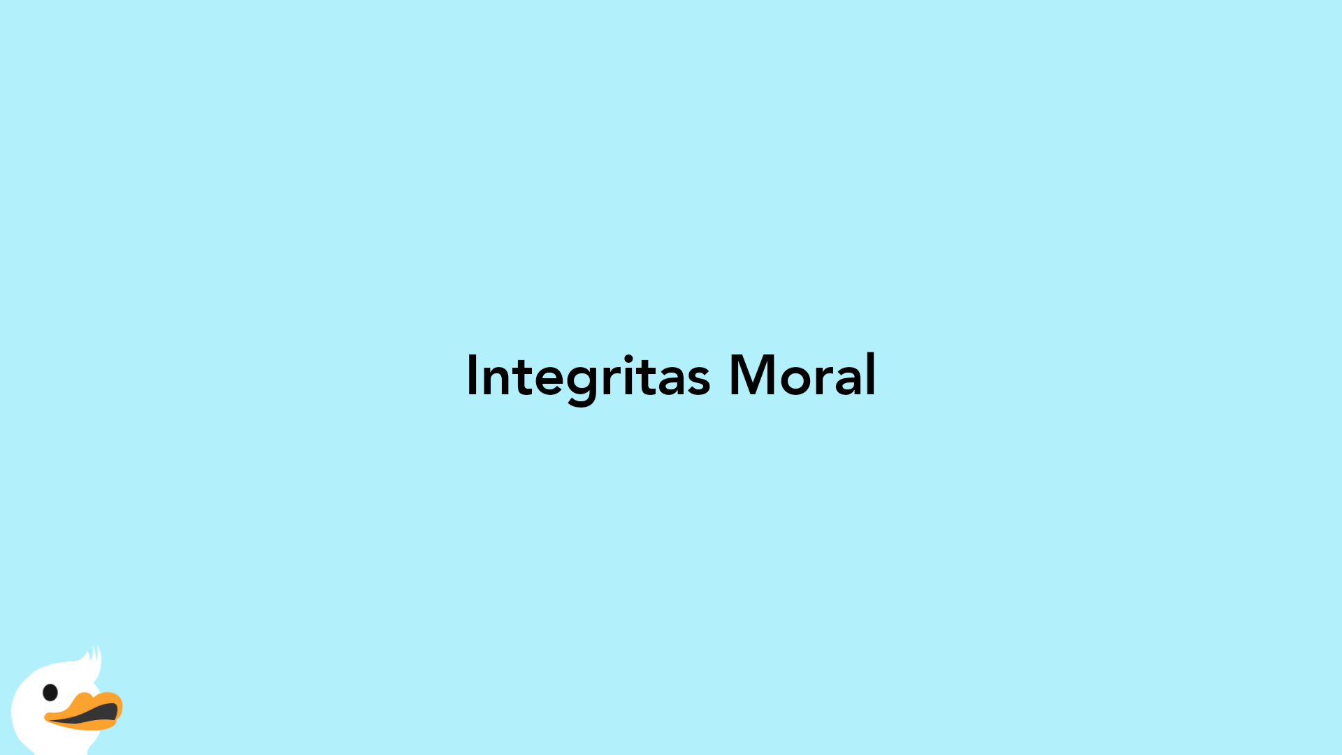 Integritas Moral