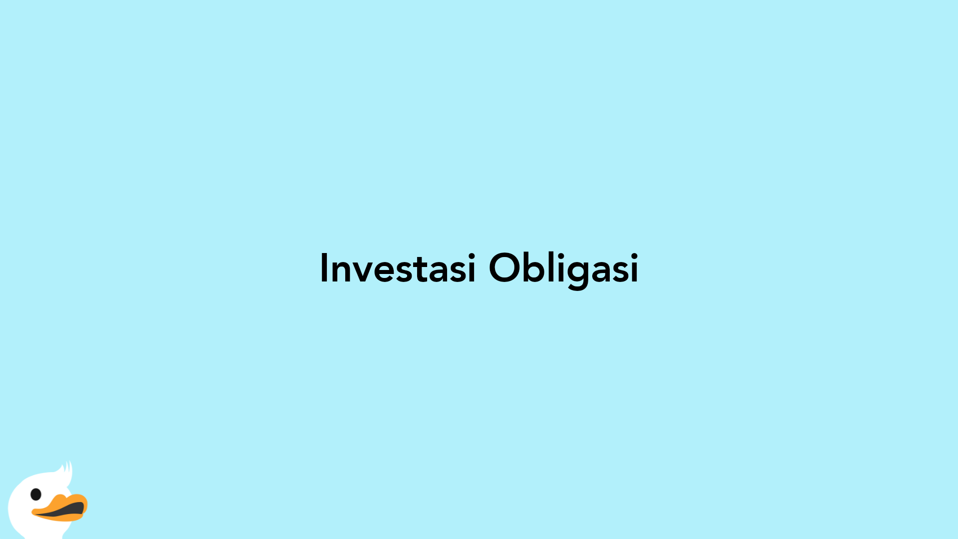 Investasi Obligasi