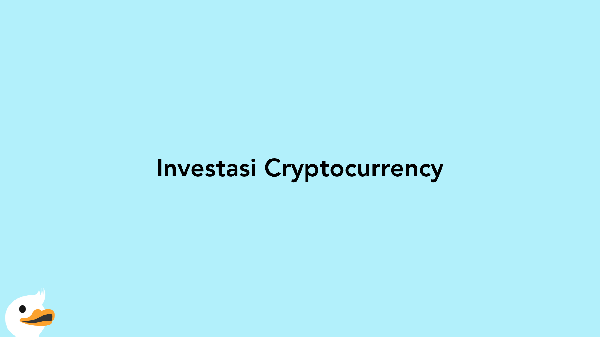Investasi Cryptocurrency
