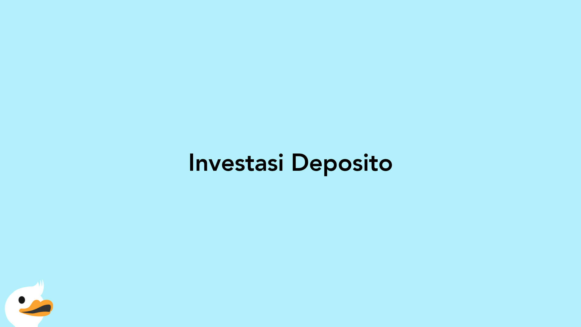 Investasi Deposito