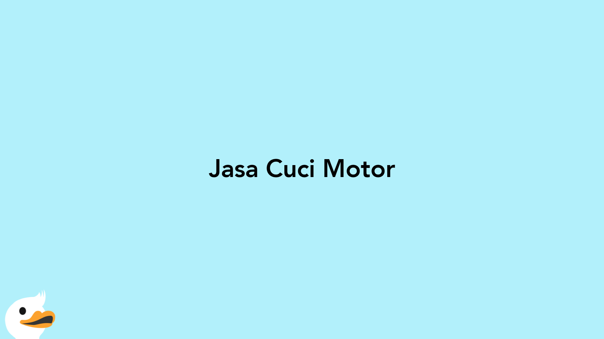 Jasa Cuci Motor